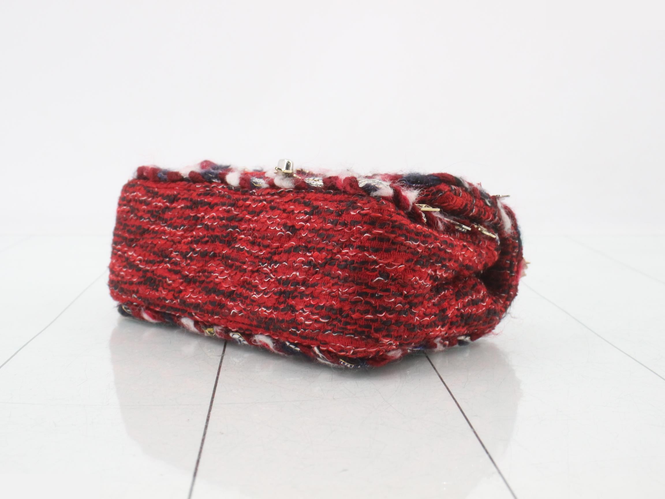 Tweed Mini Matelassé Shoulder Bag — view 6