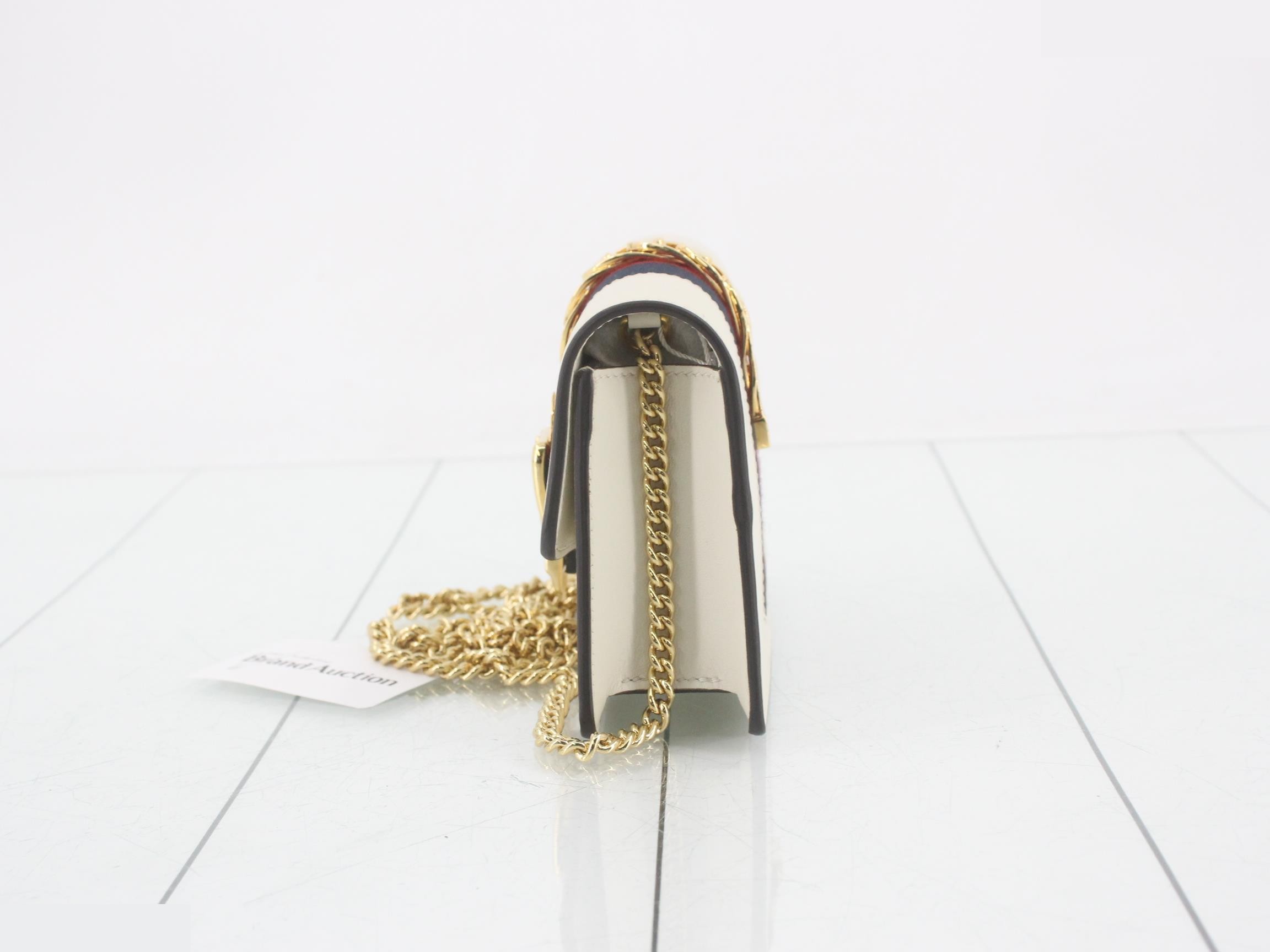 Sylvie Leather Chain Shoulder Bag — view 3