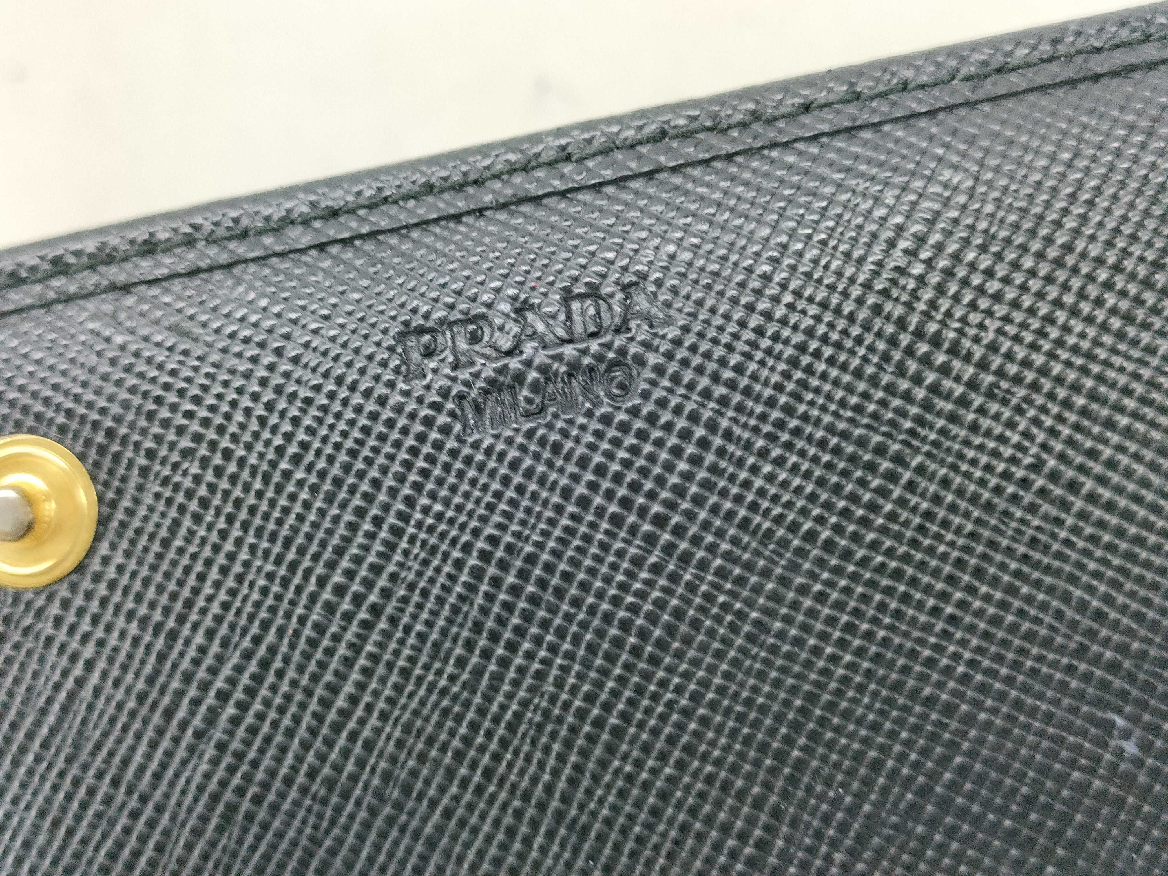 Long Wallet Ribbon Black Wallet — view 8