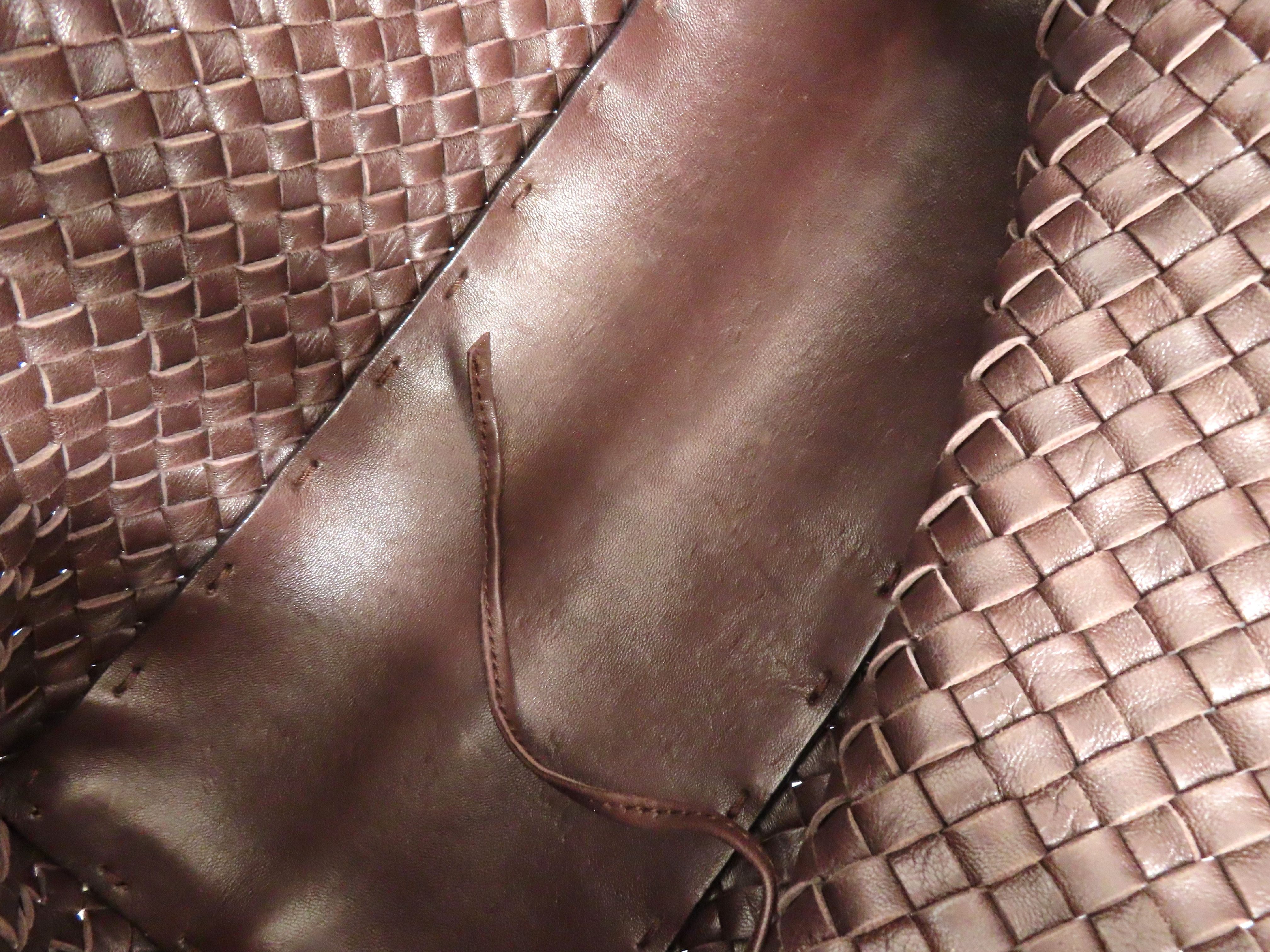 Intrecciato Tote Bag, Brown, Handbag, Pouch, Handbag — view 9