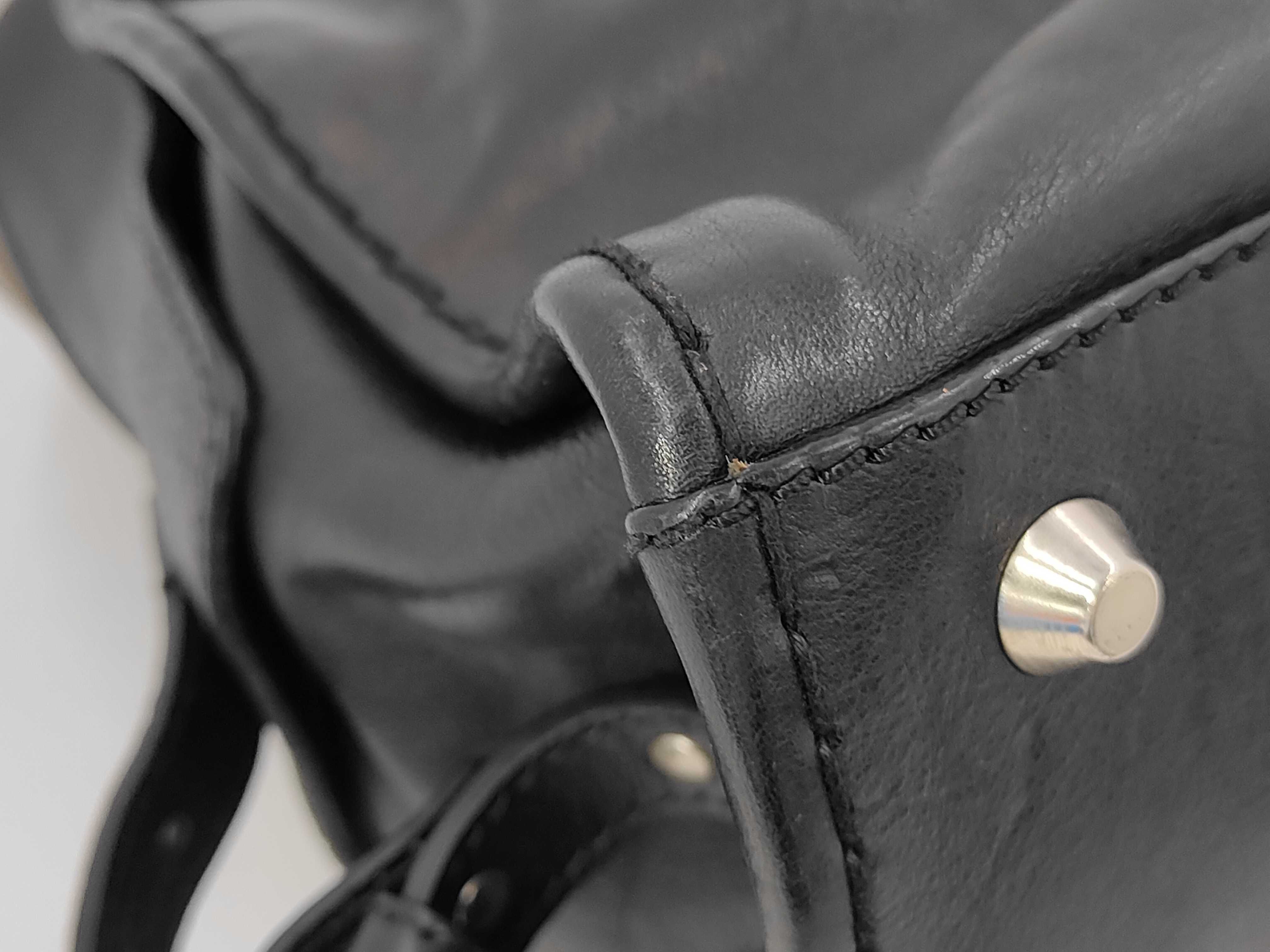 Chloé handbag, black leather handbag — view 3