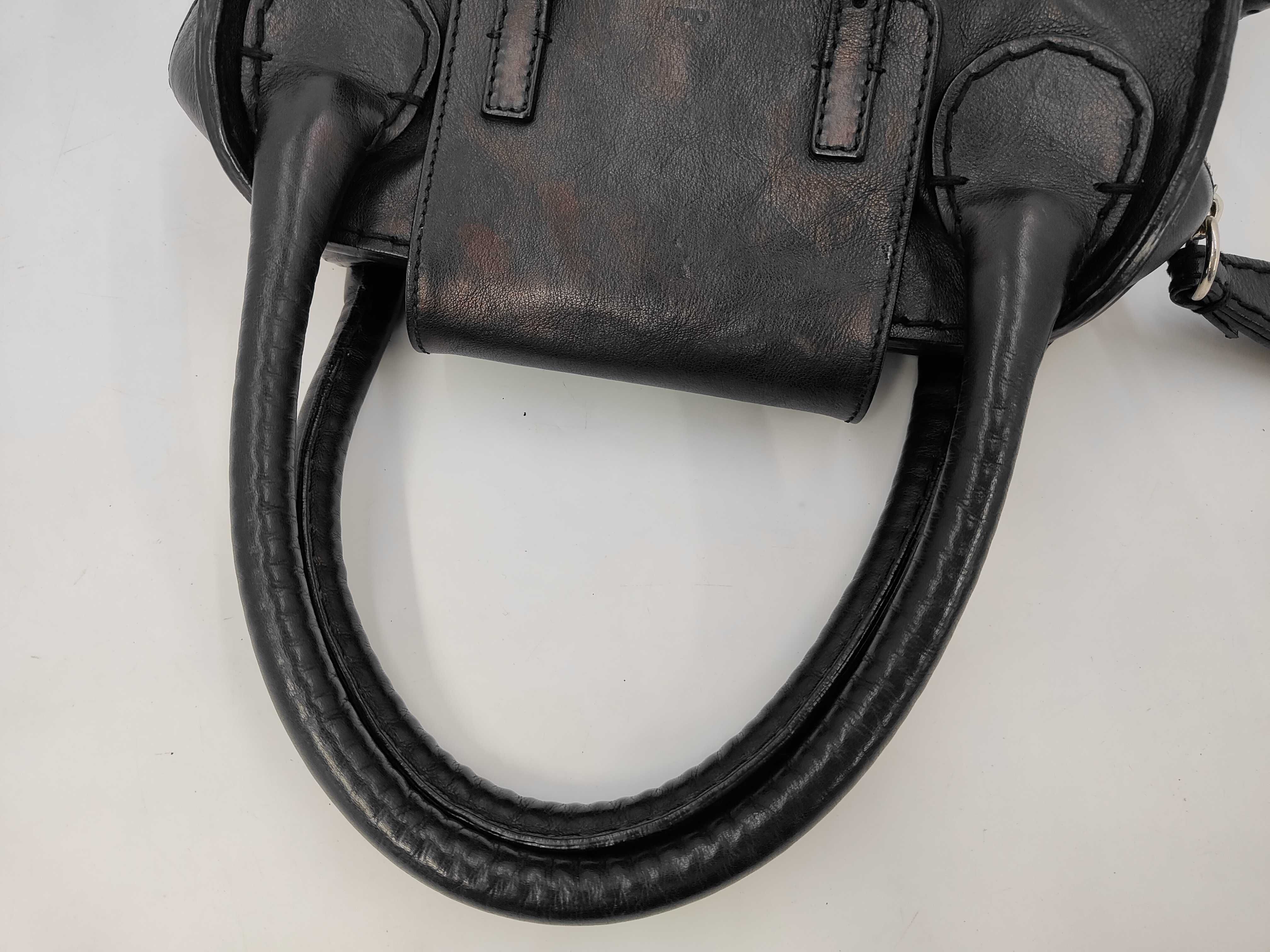 Chloé handbag, black leather handbag — view 5