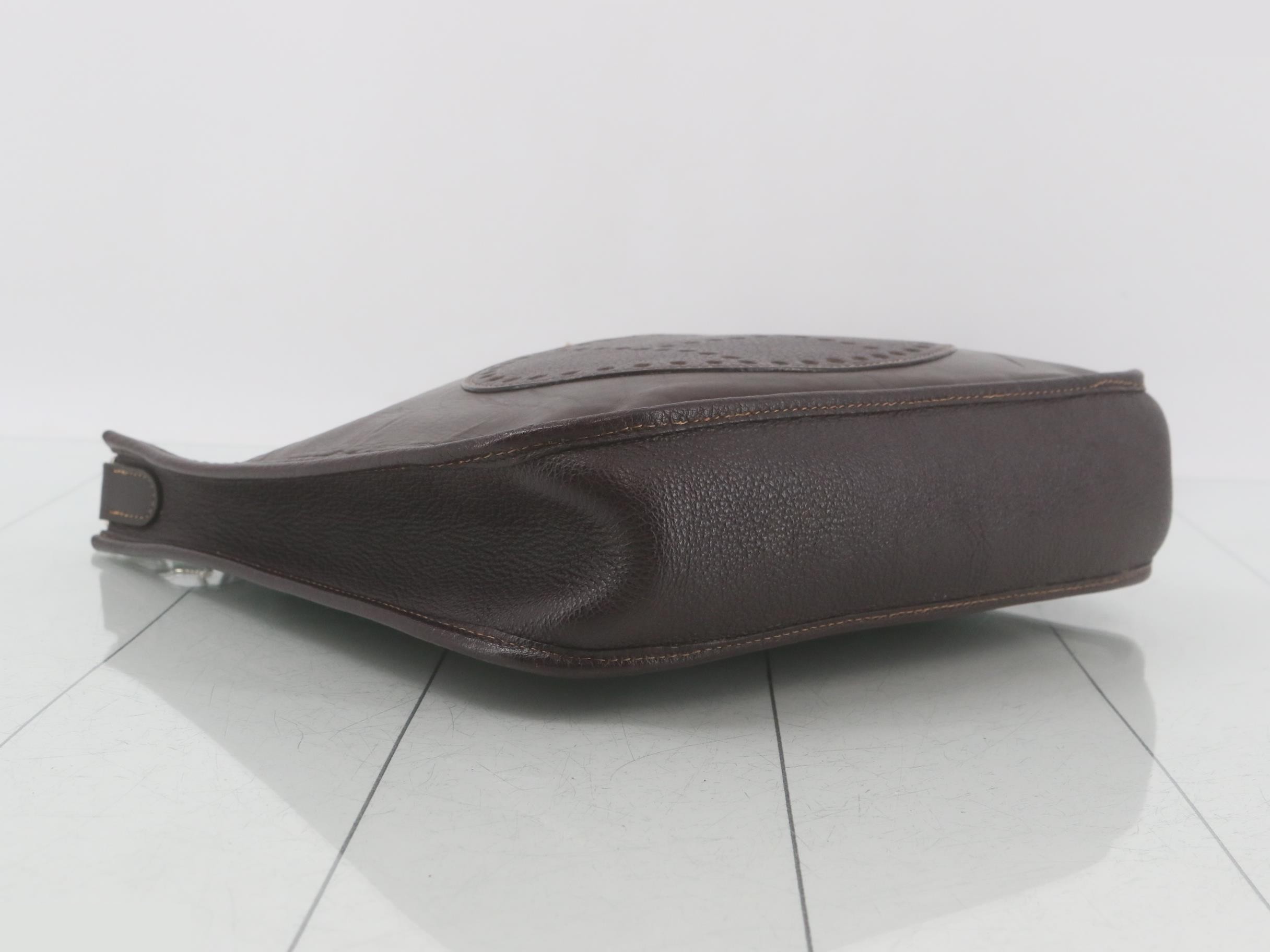 Evelyn, E stamp, silver hardware — view 5
