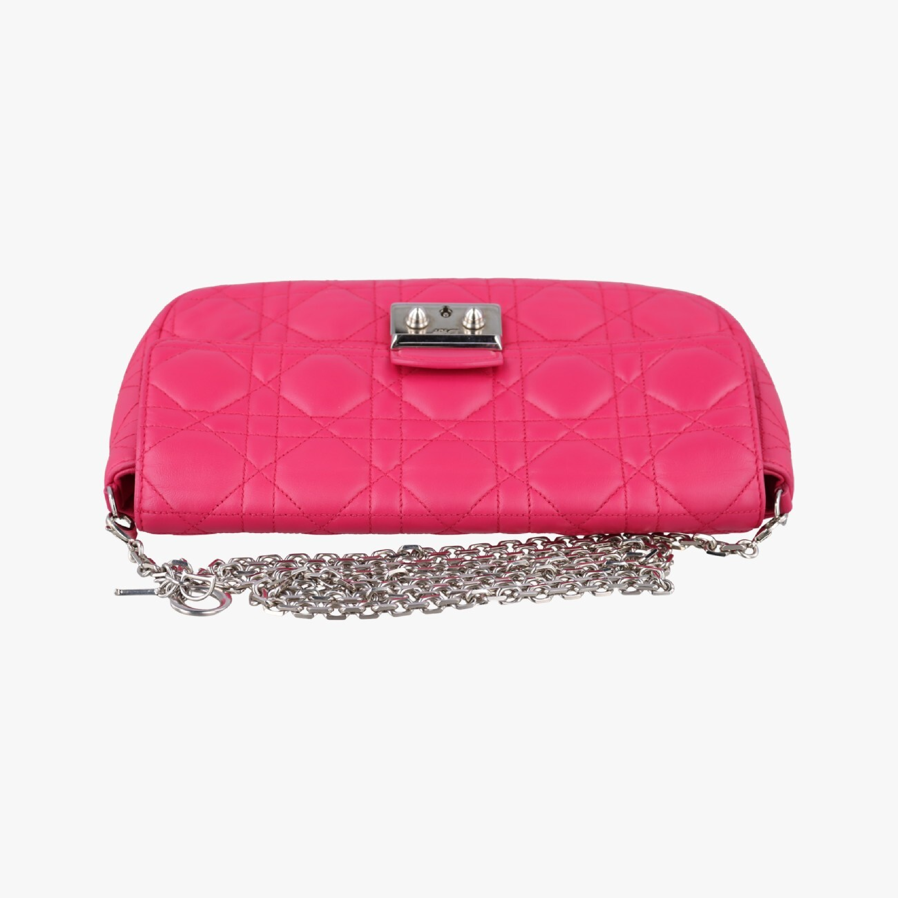 Miss Dior Cannage New Rock Rose Red Lambskin Shoulder Bag 12-MA-1103 — view 5
