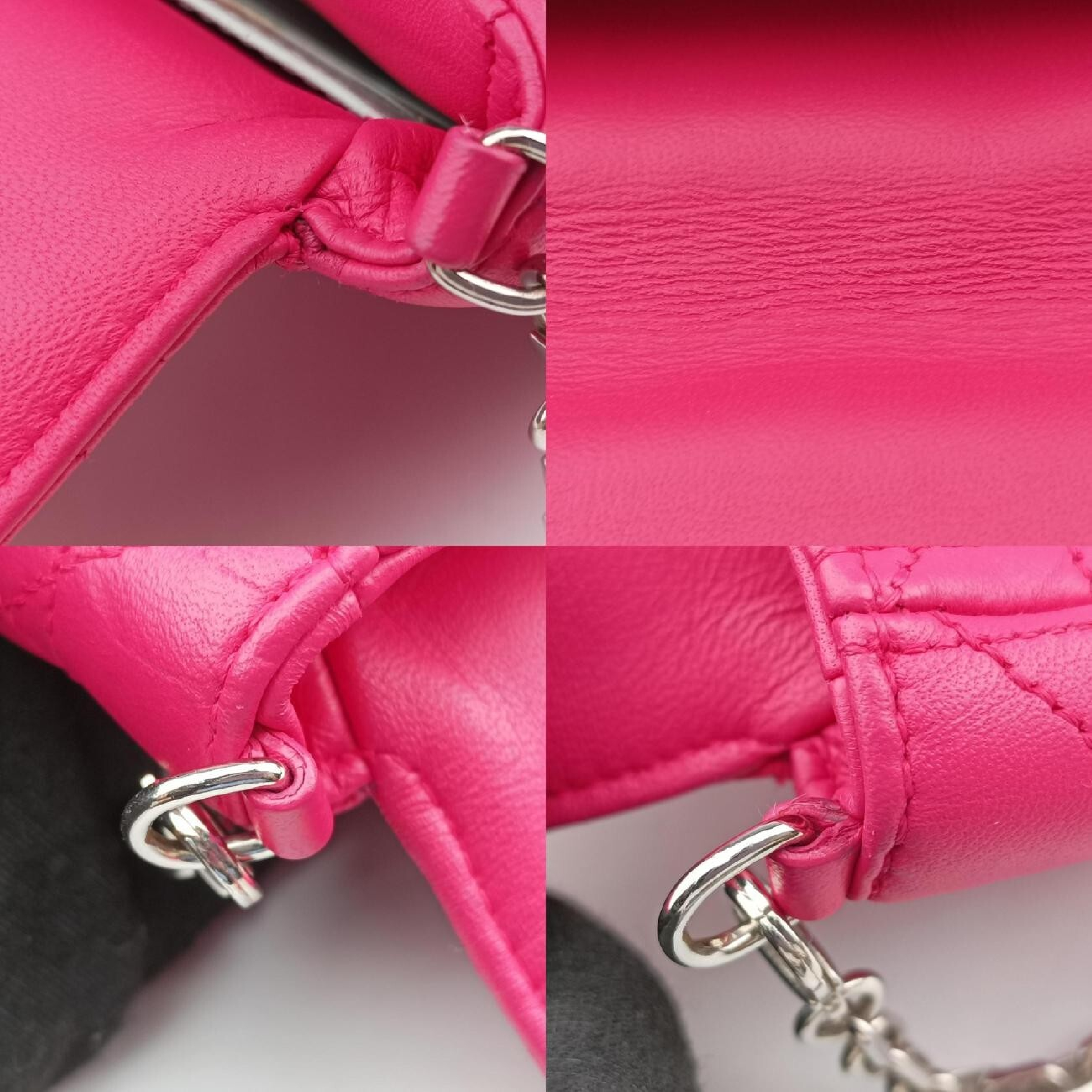 Miss Dior Cannage New Rock Rose Red Lambskin Shoulder Bag 12-MA-1103 — view 9