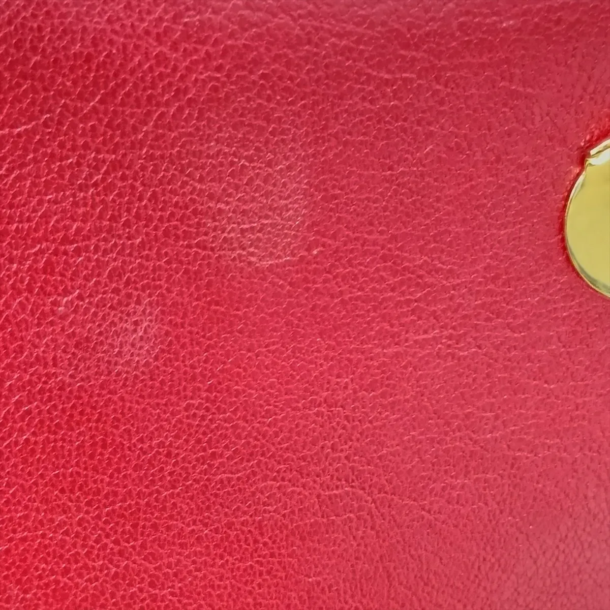 Leather Chain Shoulder Bag, Red, 650769 — view 14