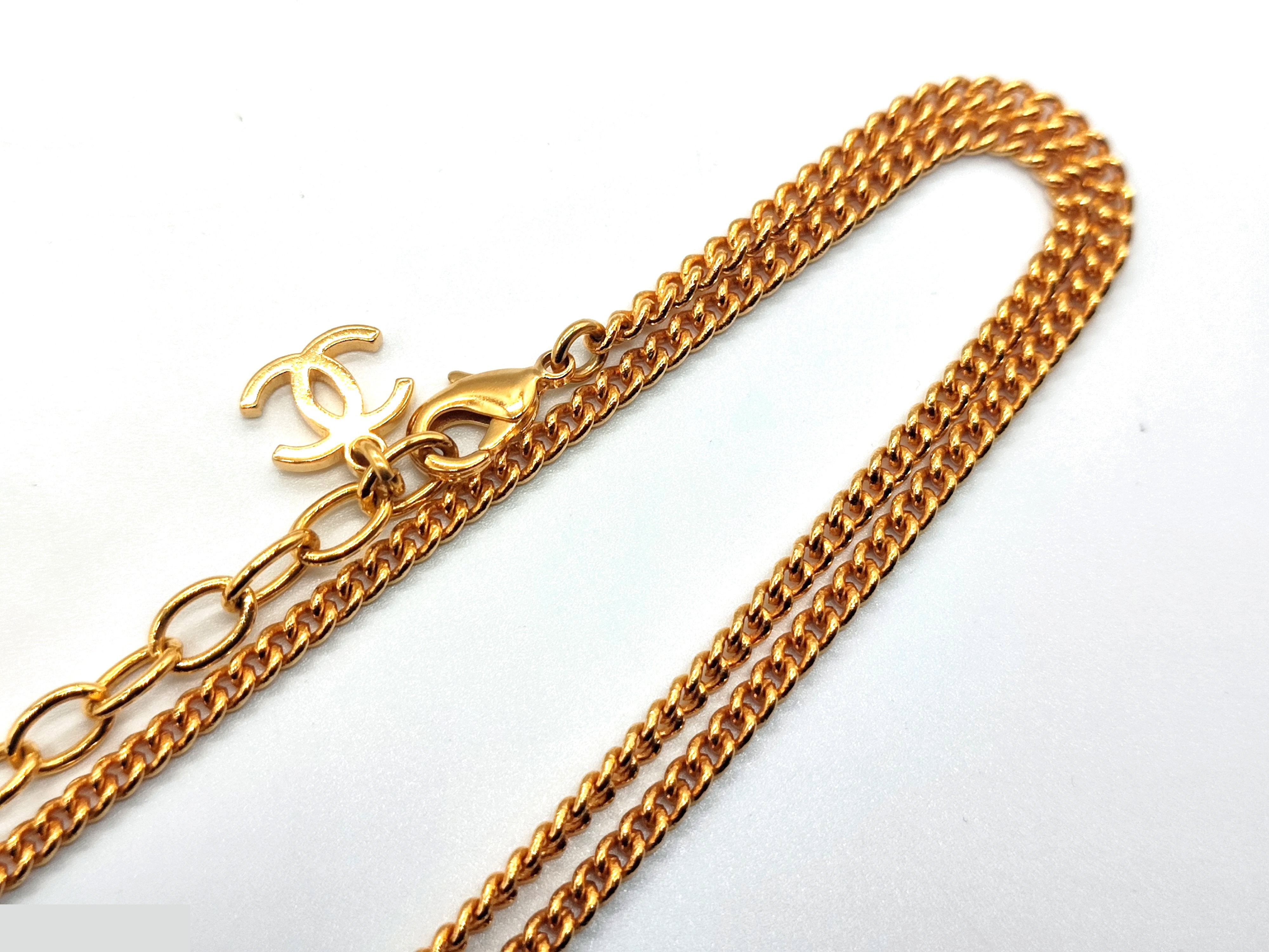 Coco Mark Rhinestone Necklace G23A, Chain approx. 53cm — view 11