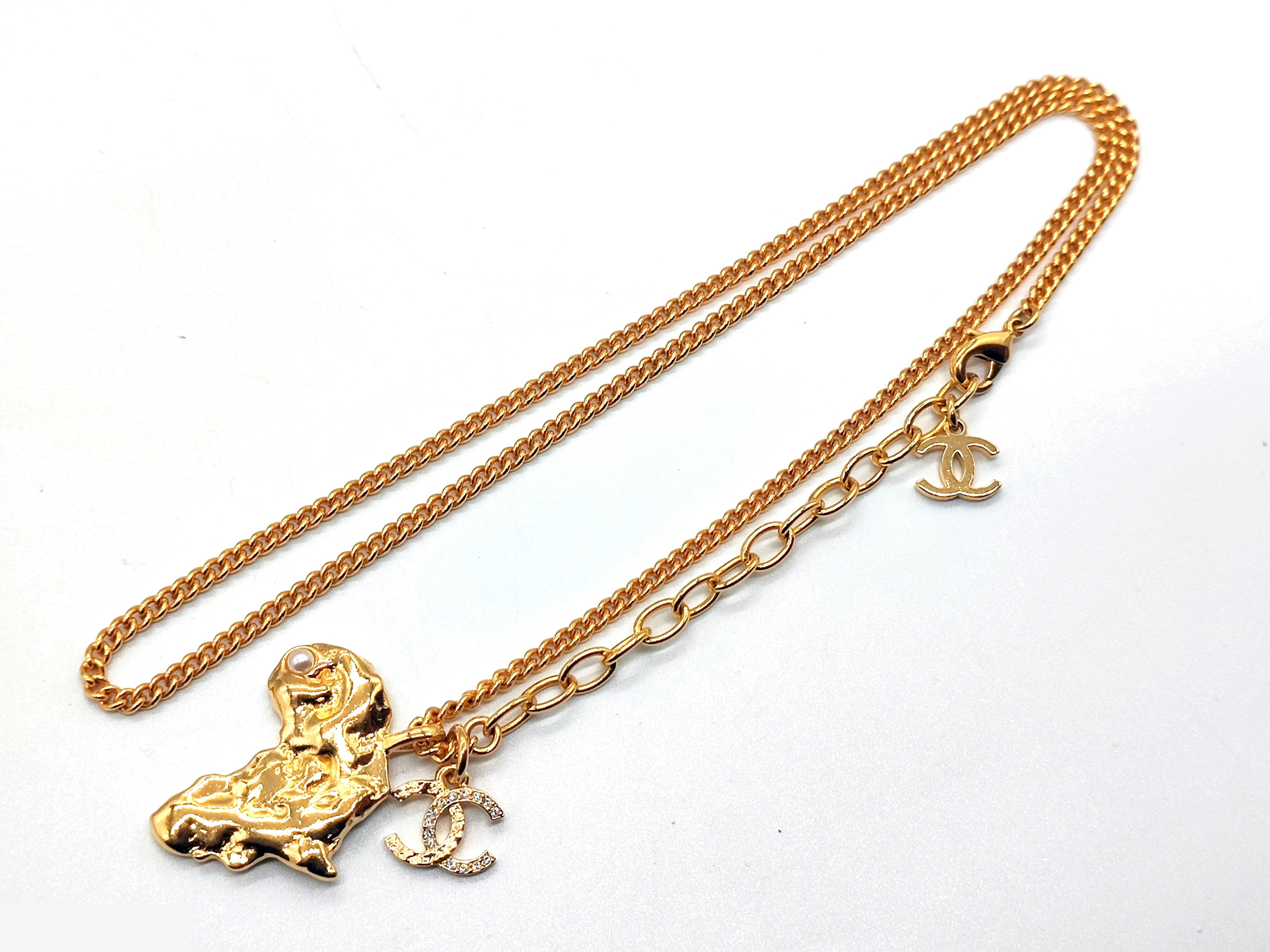 Coco Mark Rhinestone Necklace G23A, Chain approx. 53cm — view 6