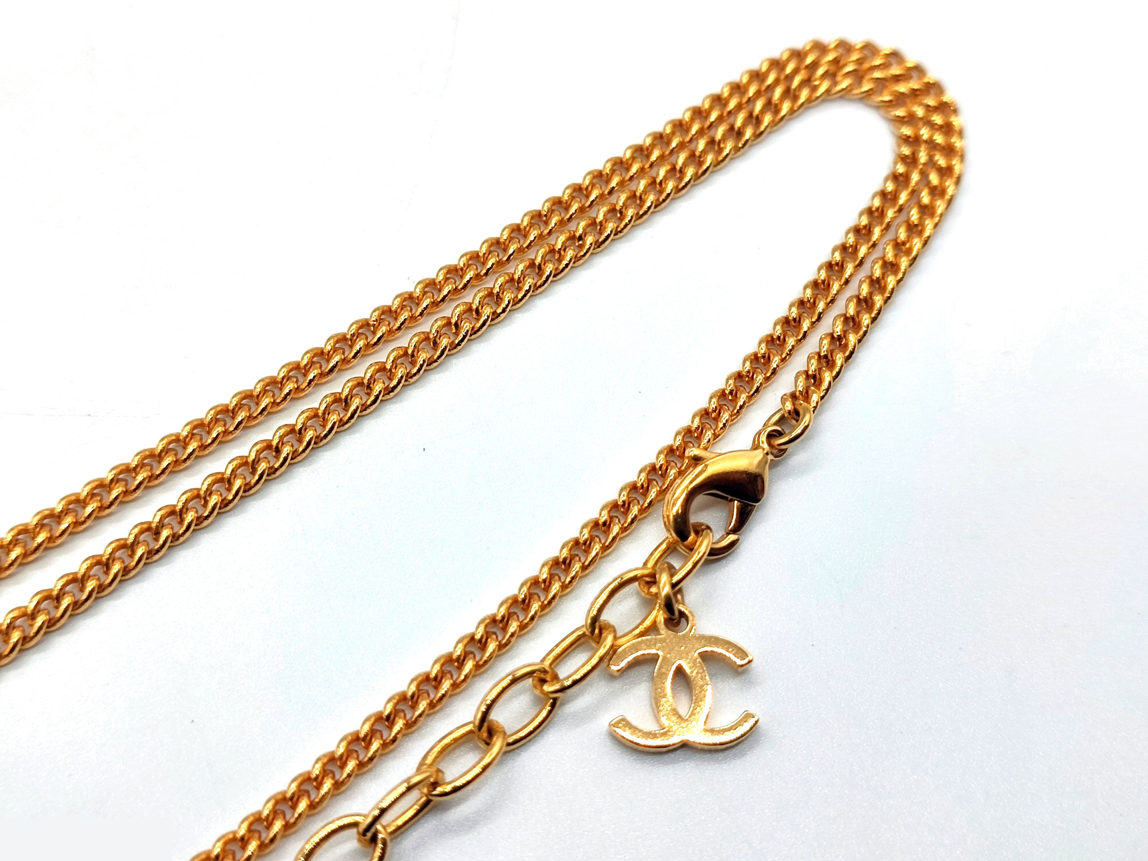 Coco Mark Rhinestone Necklace G23A, Chain approx. 53cm — view 8