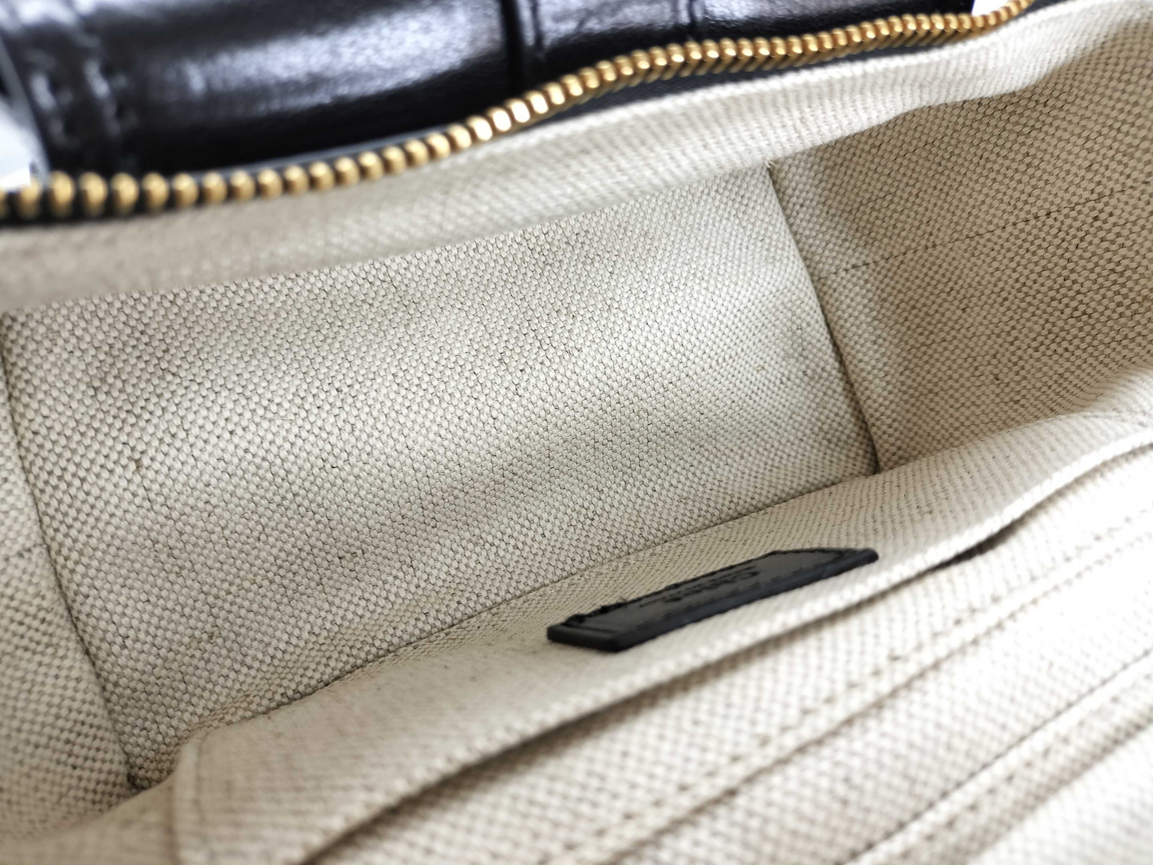 camera bag, leather shoulder bag, black shoulder bag — view 12