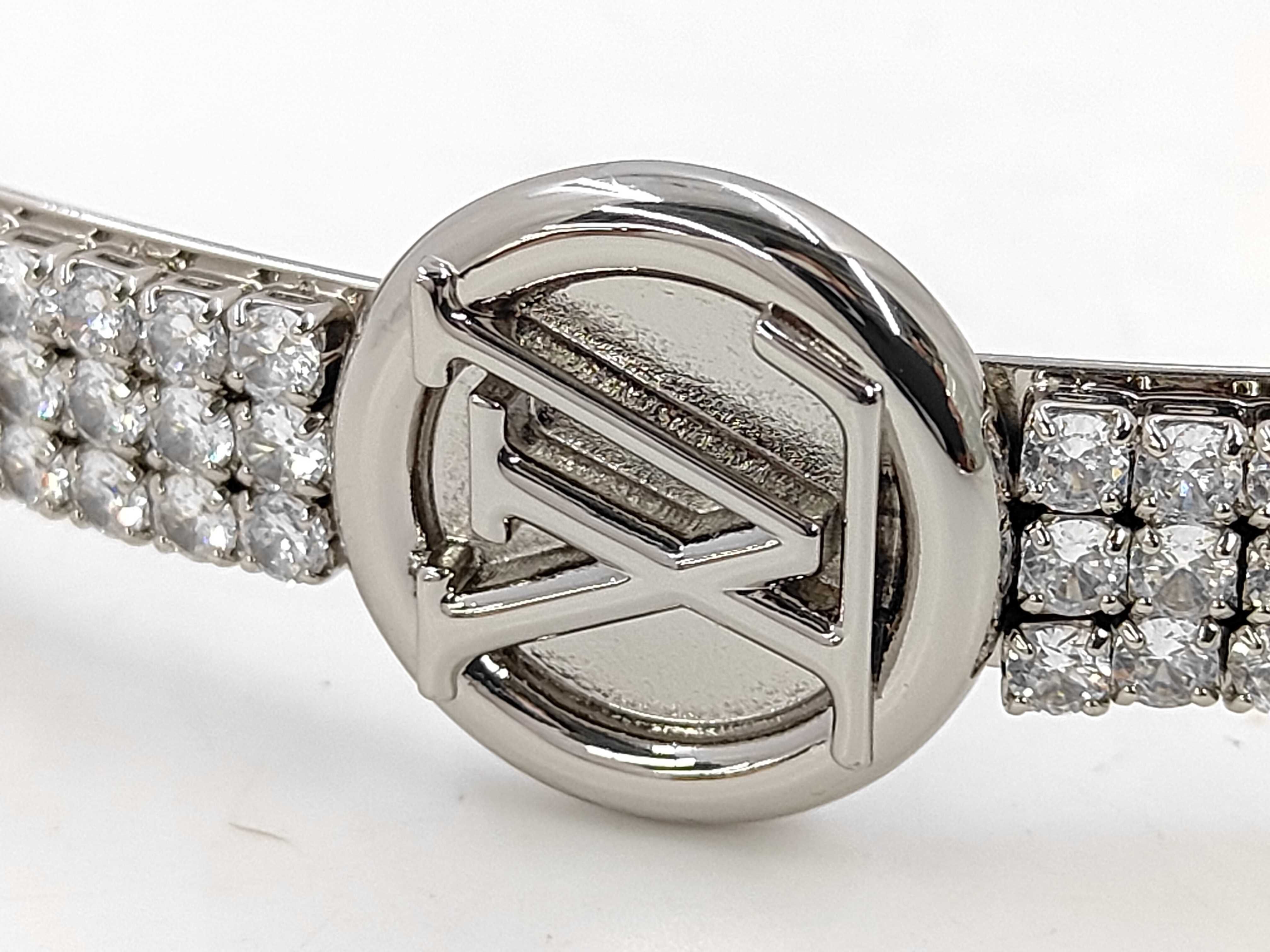 TE3235 Headband Metal Silver M03271 Headband LV Iconic Strass Hair Accessory — view 11
