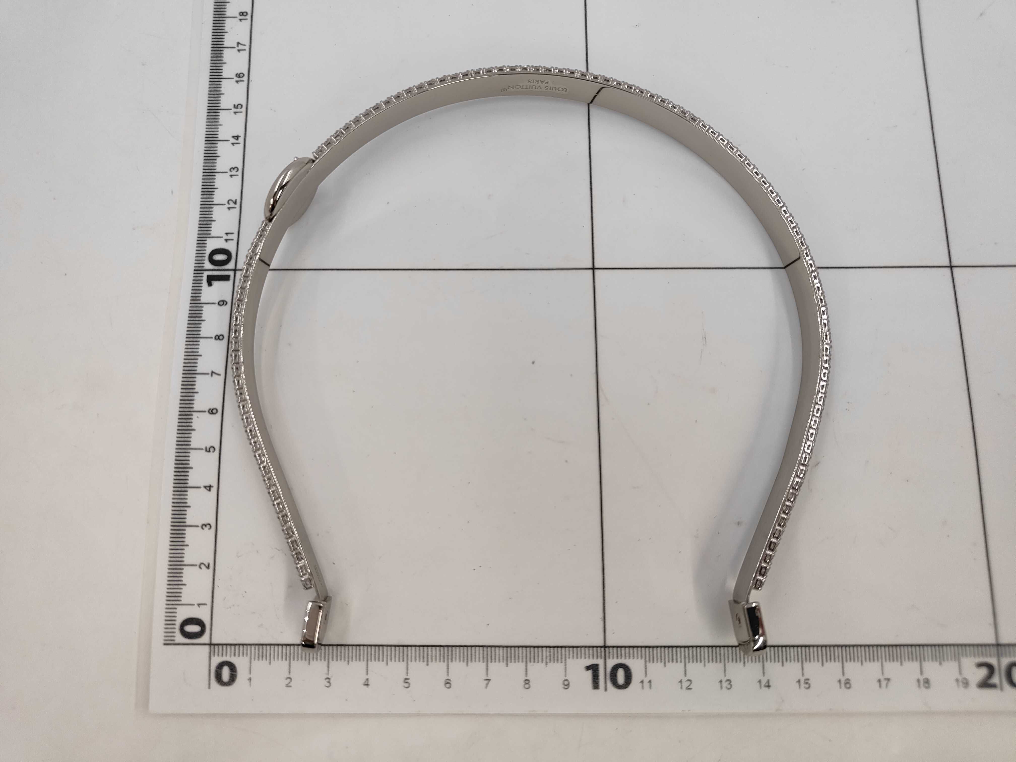 TE3235 Headband Metal Silver M03271 Headband LV Iconic Strass Hair Accessory — view 3