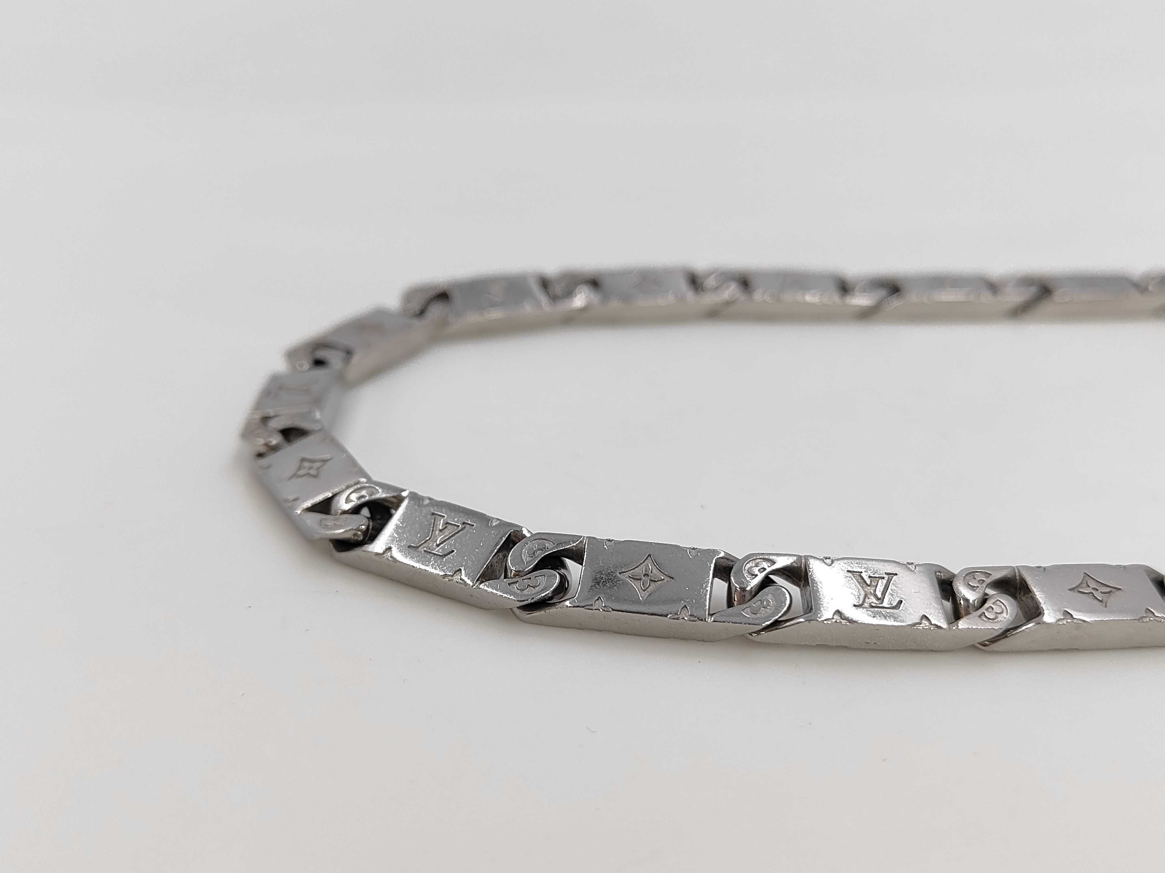 Monogram Tie-Up Silver Necklace — view 2