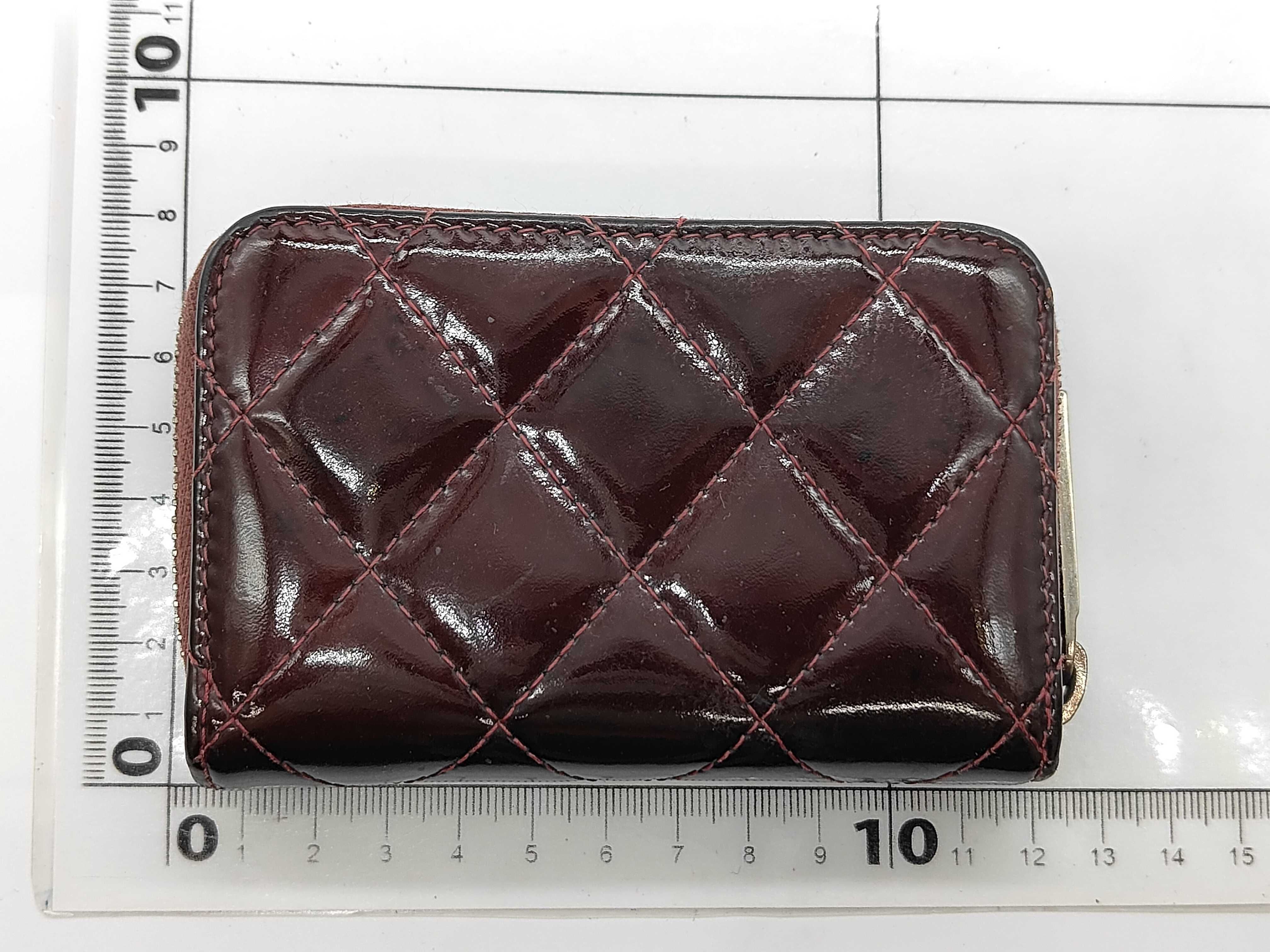Matelassé Card Case, Series 19, Enamel, Bordeaux, Card Case — view 2