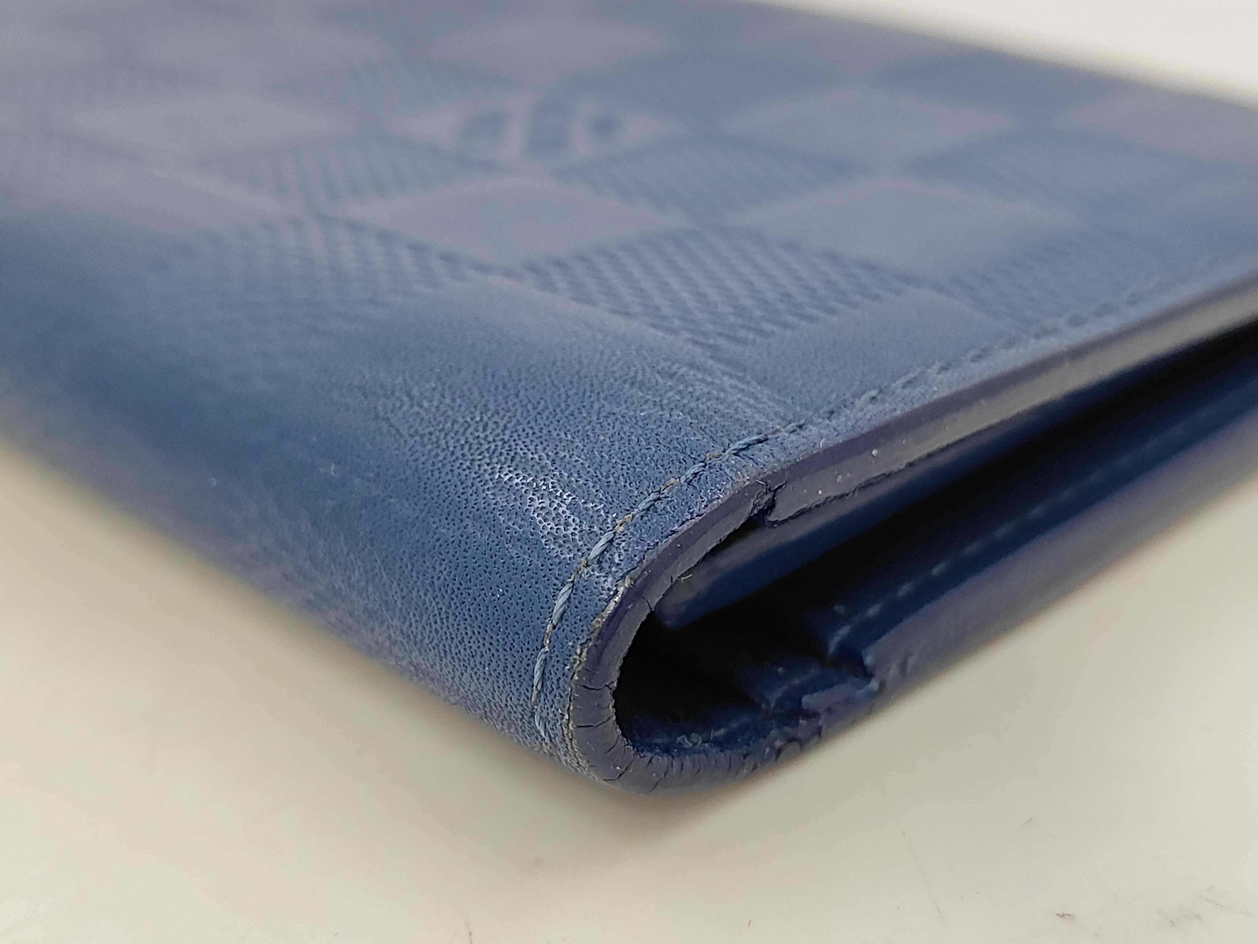 Damier Infini Louis Vuitton Infini Portefeuille Brazza Neptune Wallet — view 3