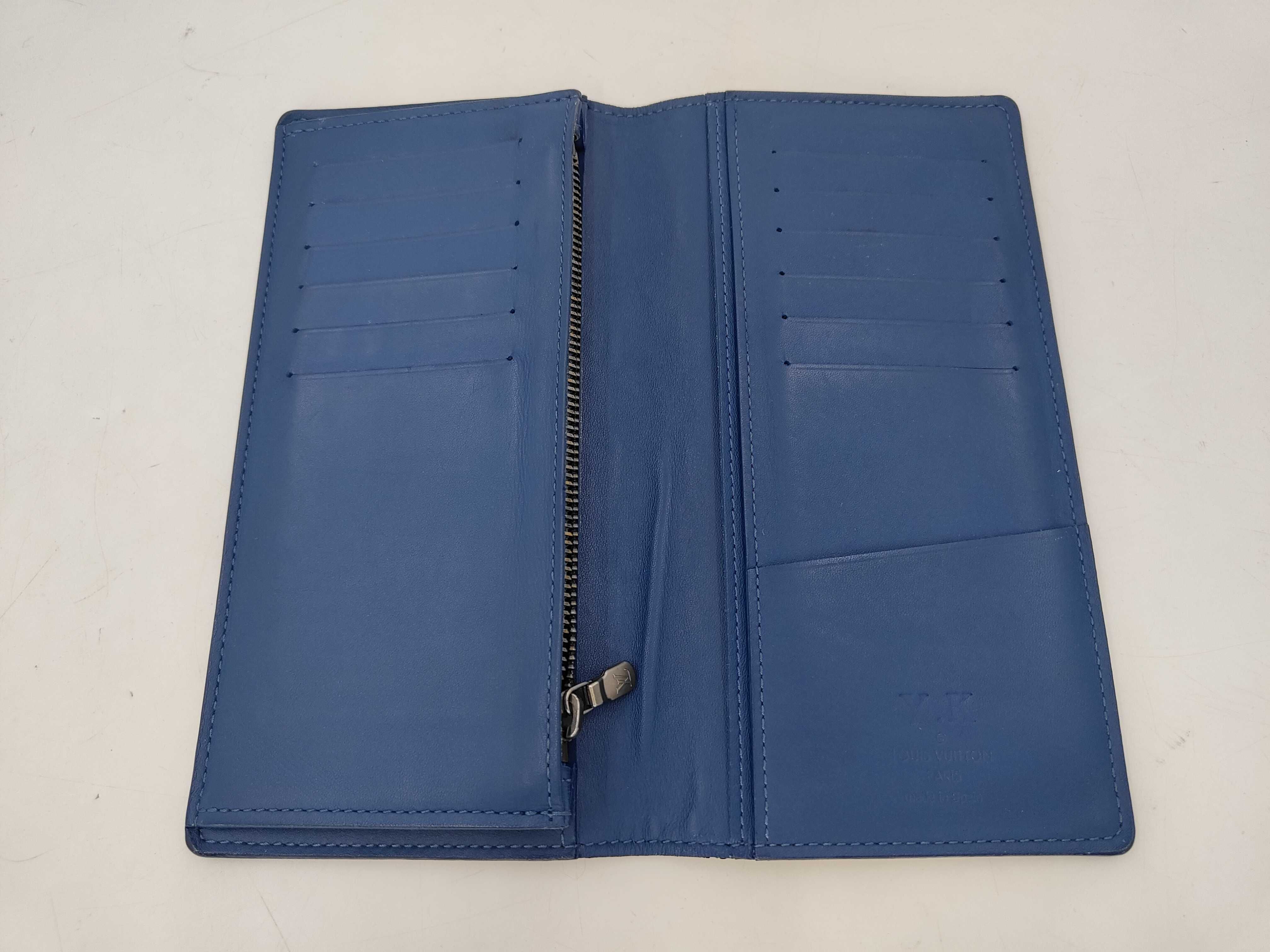 Damier Infini Louis Vuitton Infini Portefeuille Brazza Neptune Wallet — view 4