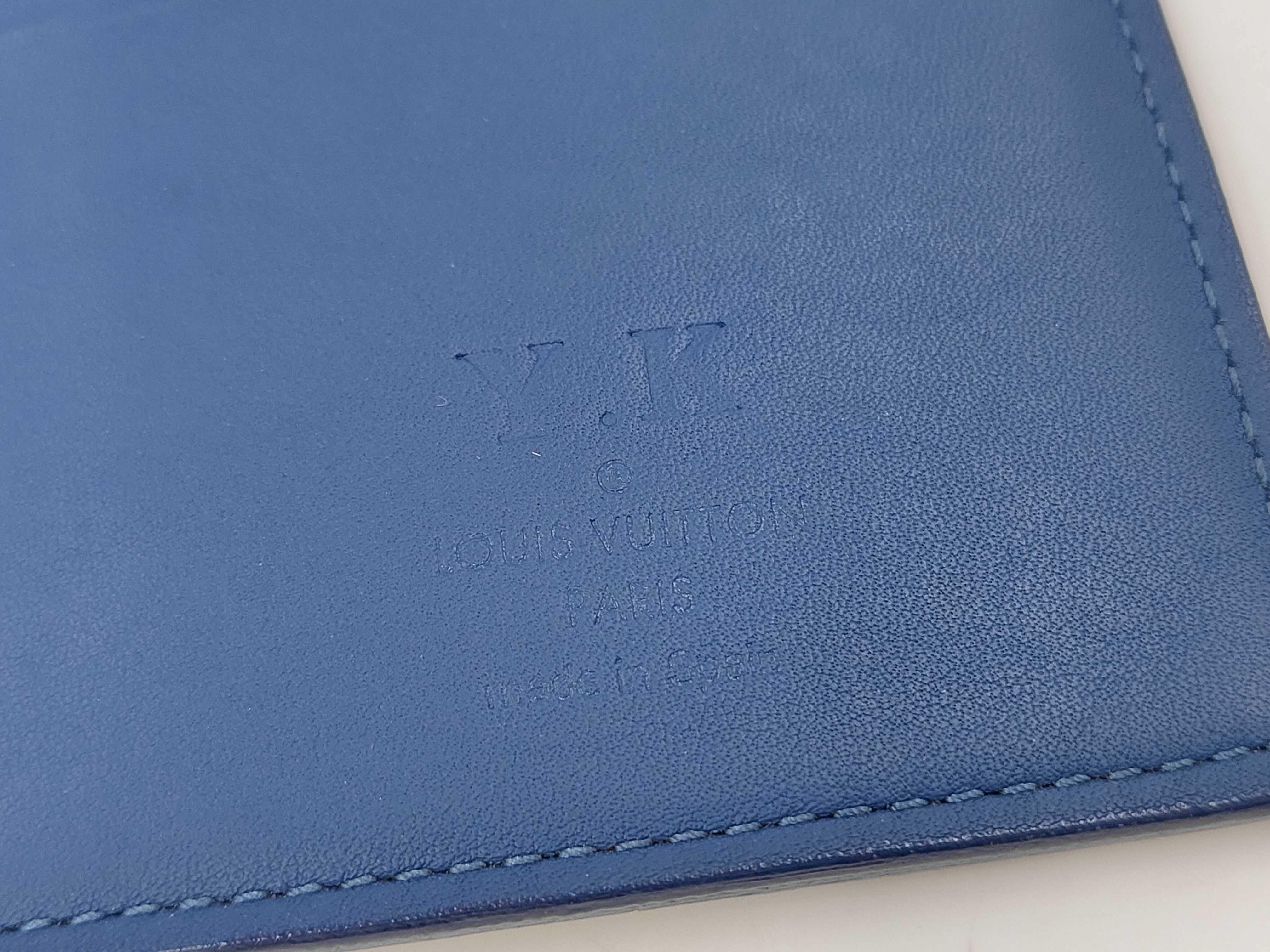Damier Infini Louis Vuitton Infini Portefeuille Brazza Neptune Wallet — view 5