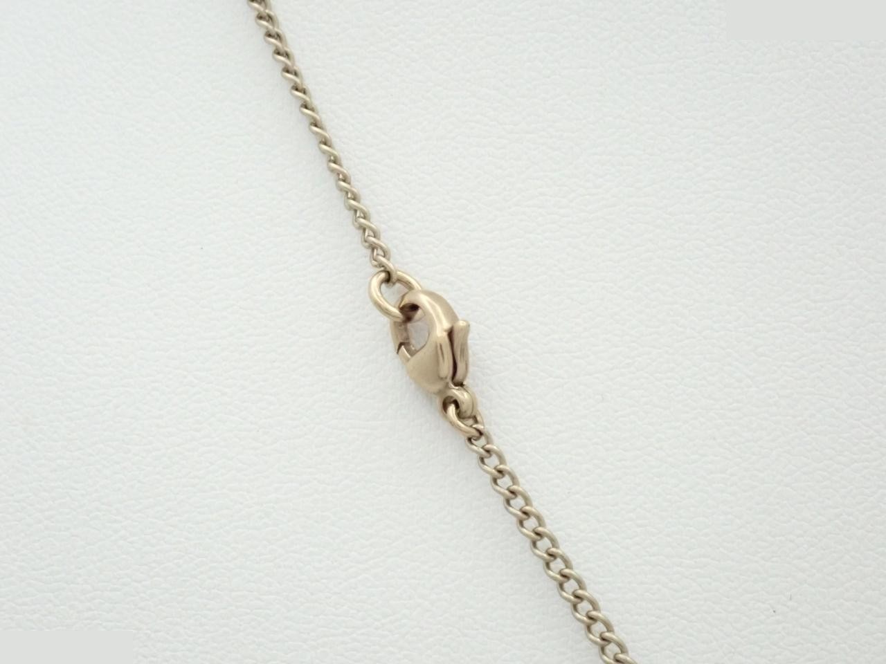 Necklace with Coco Mark and ribbon design, chain approximately 43cm long. — view 2