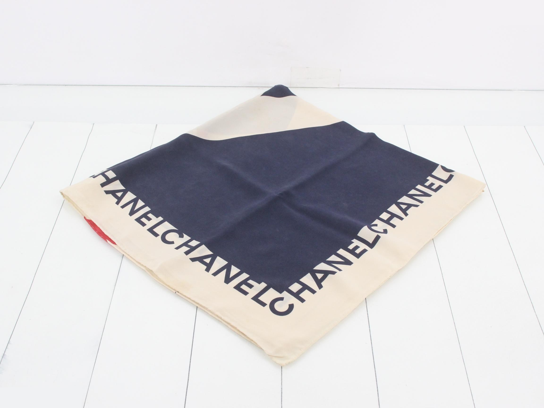 Vintage Mademoiselle Large Silk Scarf