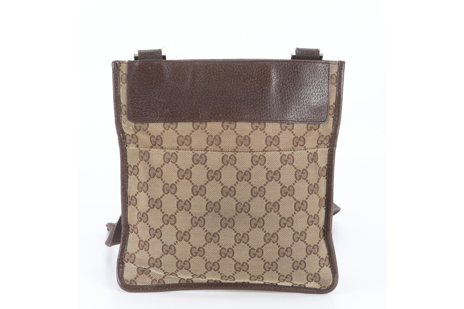 GG Canvas 27639 Leather Shoulder Bag (Crossbody) — view 3