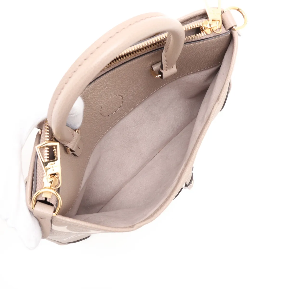 Bicolor Monogram Empreinte Trianon PM M46585 Beige (RFID detected) — view 9