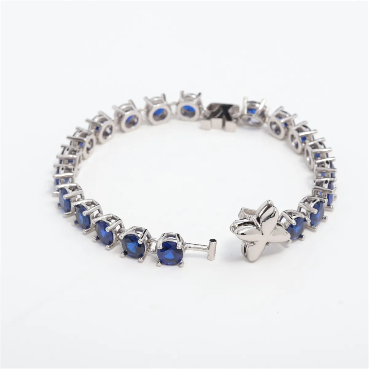 M1062M Bracelet LV Crystal LE1213 Bracelet GP x Rhinestone Silver x Blue — view 2