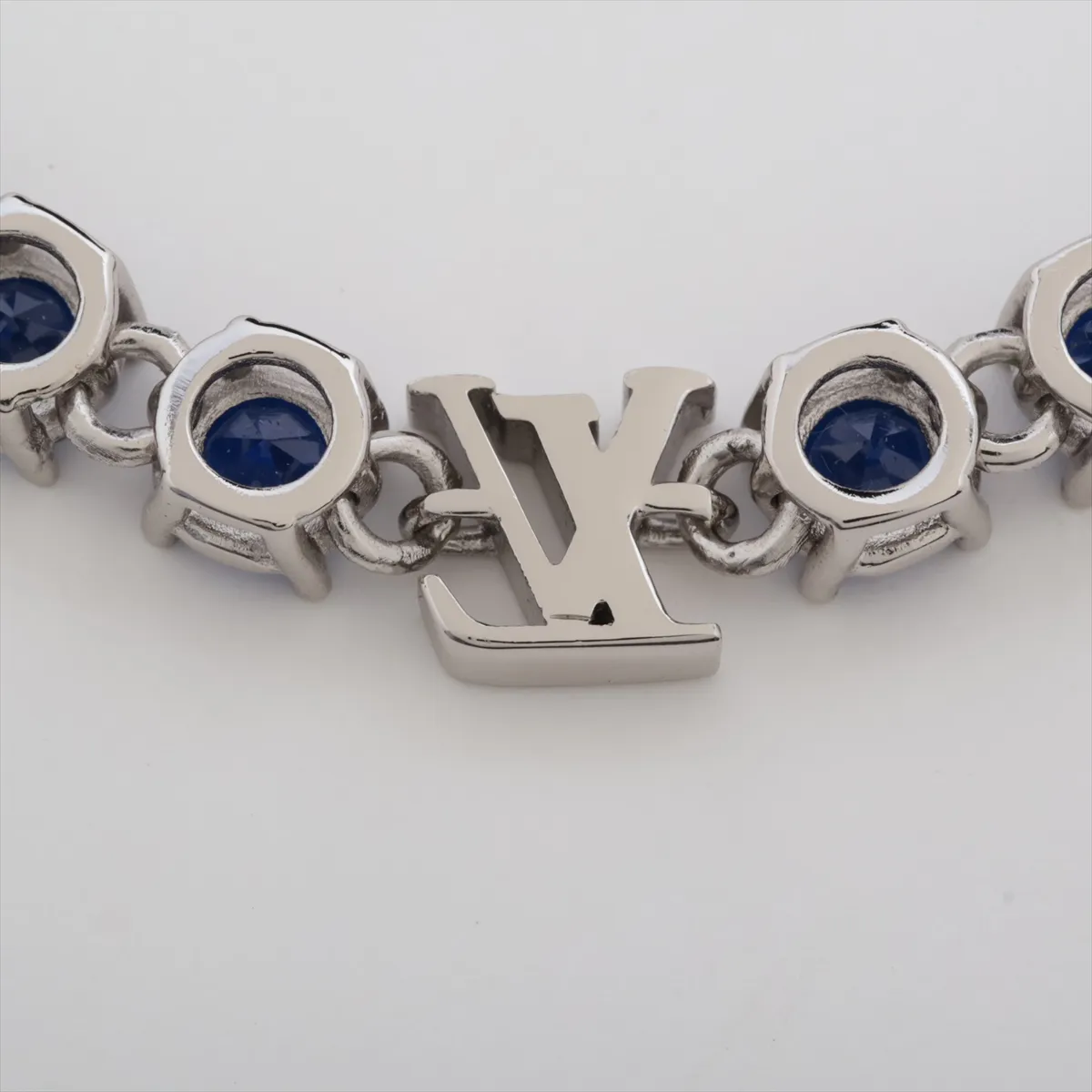 M1062M Bracelet LV Crystal LE1213 Bracelet GP x Rhinestone Silver x Blue — view 4