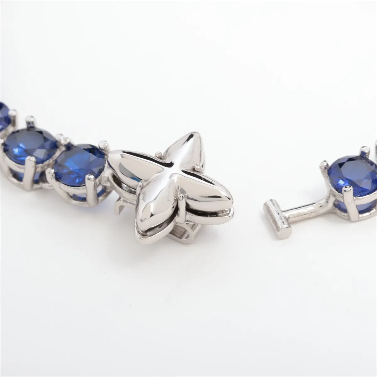 M1062M Bracelet LV Crystal LE1213 Bracelet GP x Rhinestone Silver x Blue — view 5