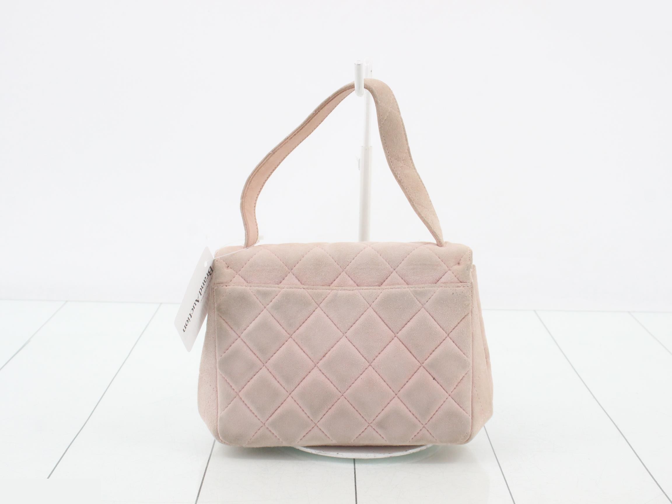 Matelassé suede handbag — view 2