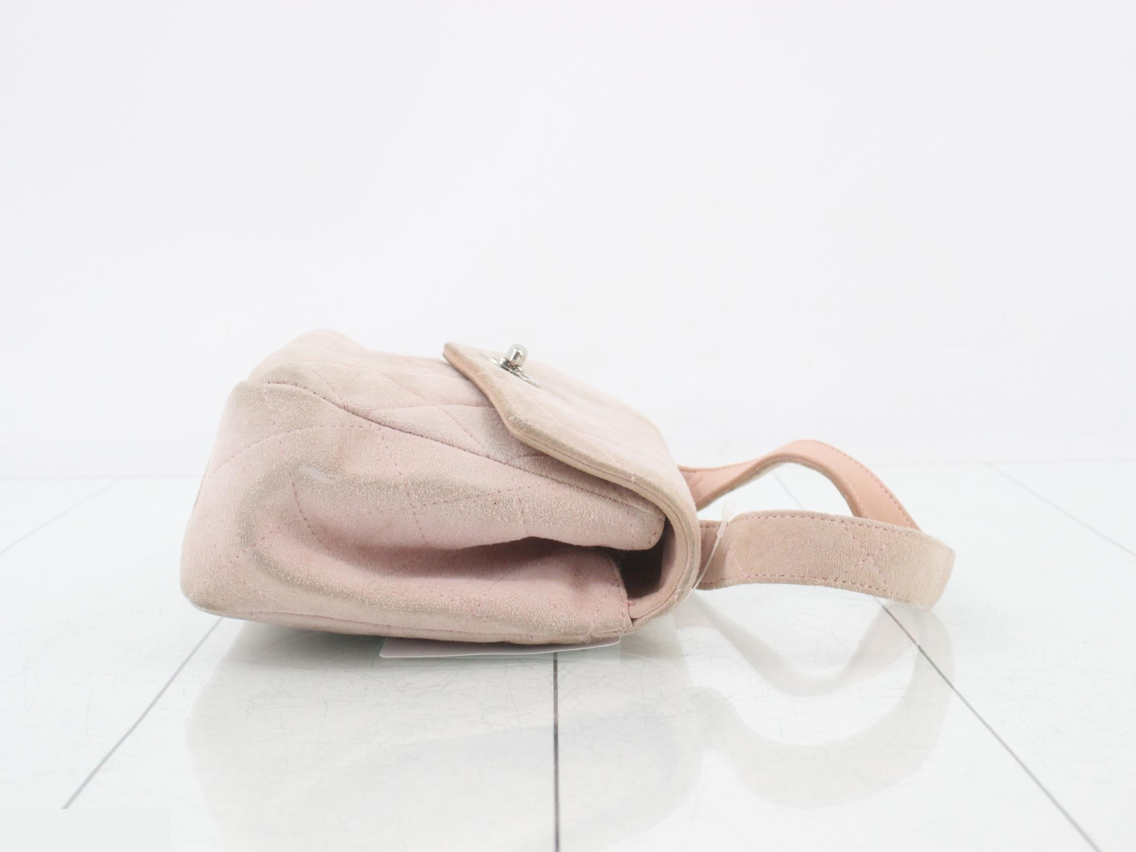 Matelassé suede handbag — view 3