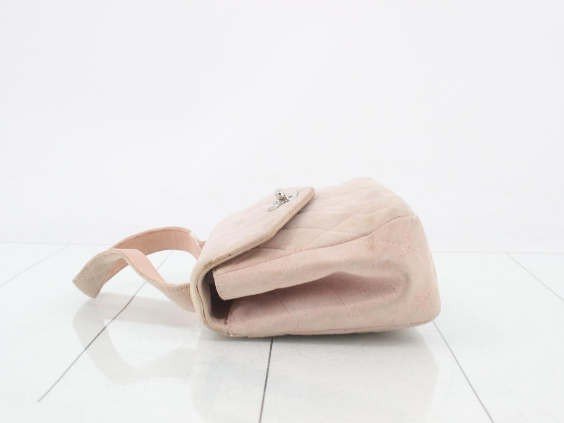 Matelassé suede handbag — view 4