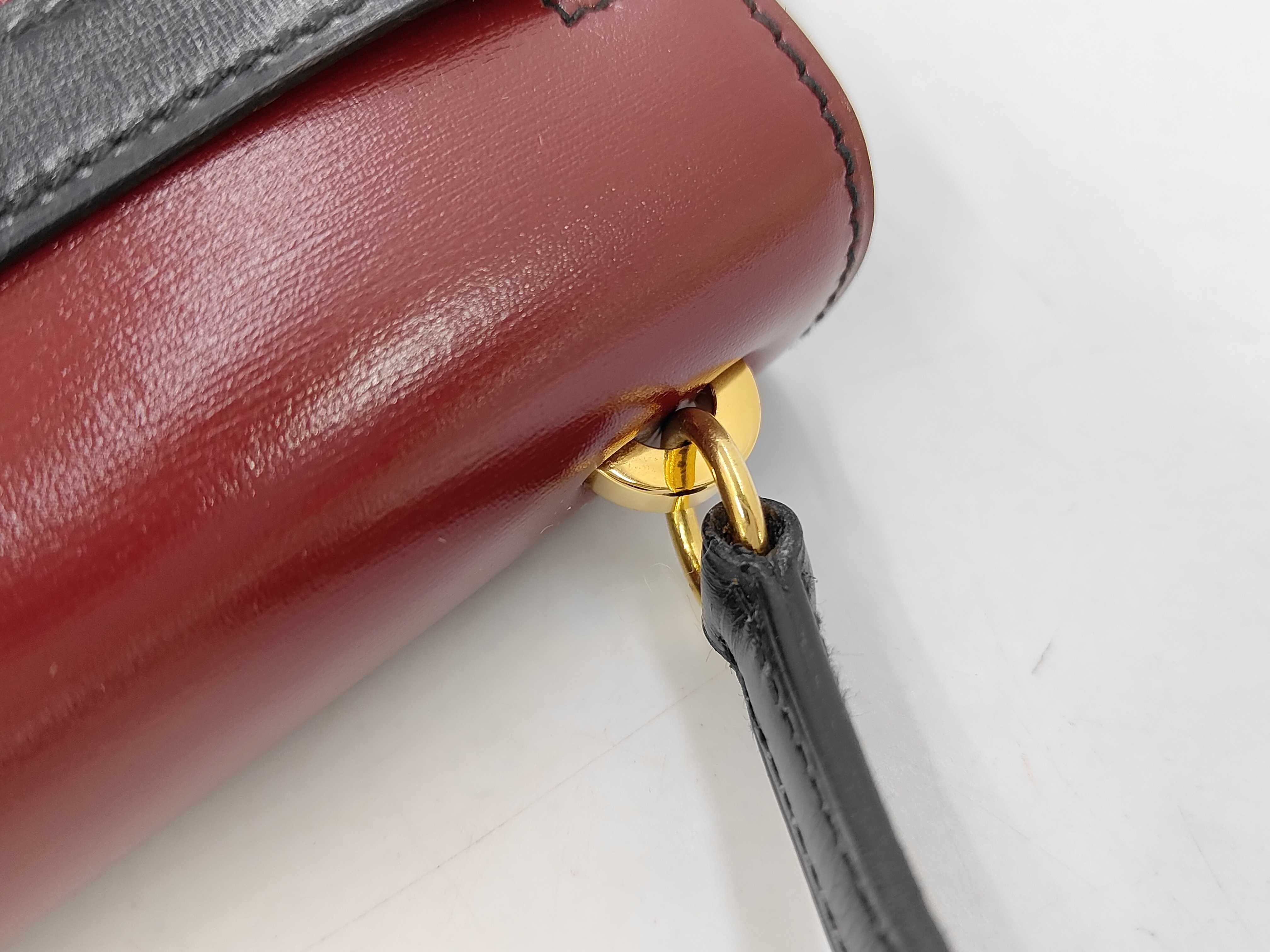 Mini Kelly 20 Box Calf Tricolor Gold Hardware S Stamp Shoulder Bag — view 7