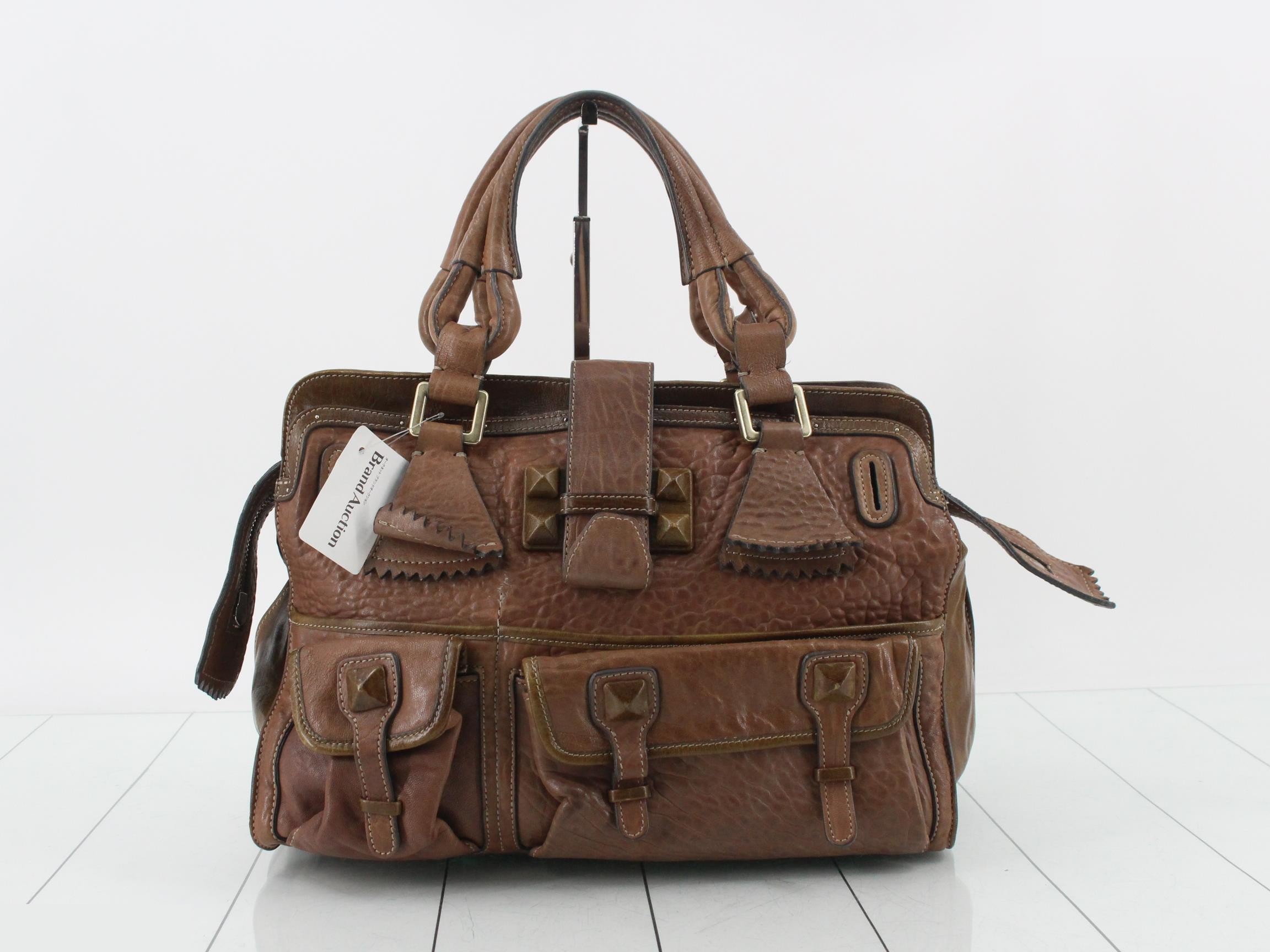 Leather Elville handbag