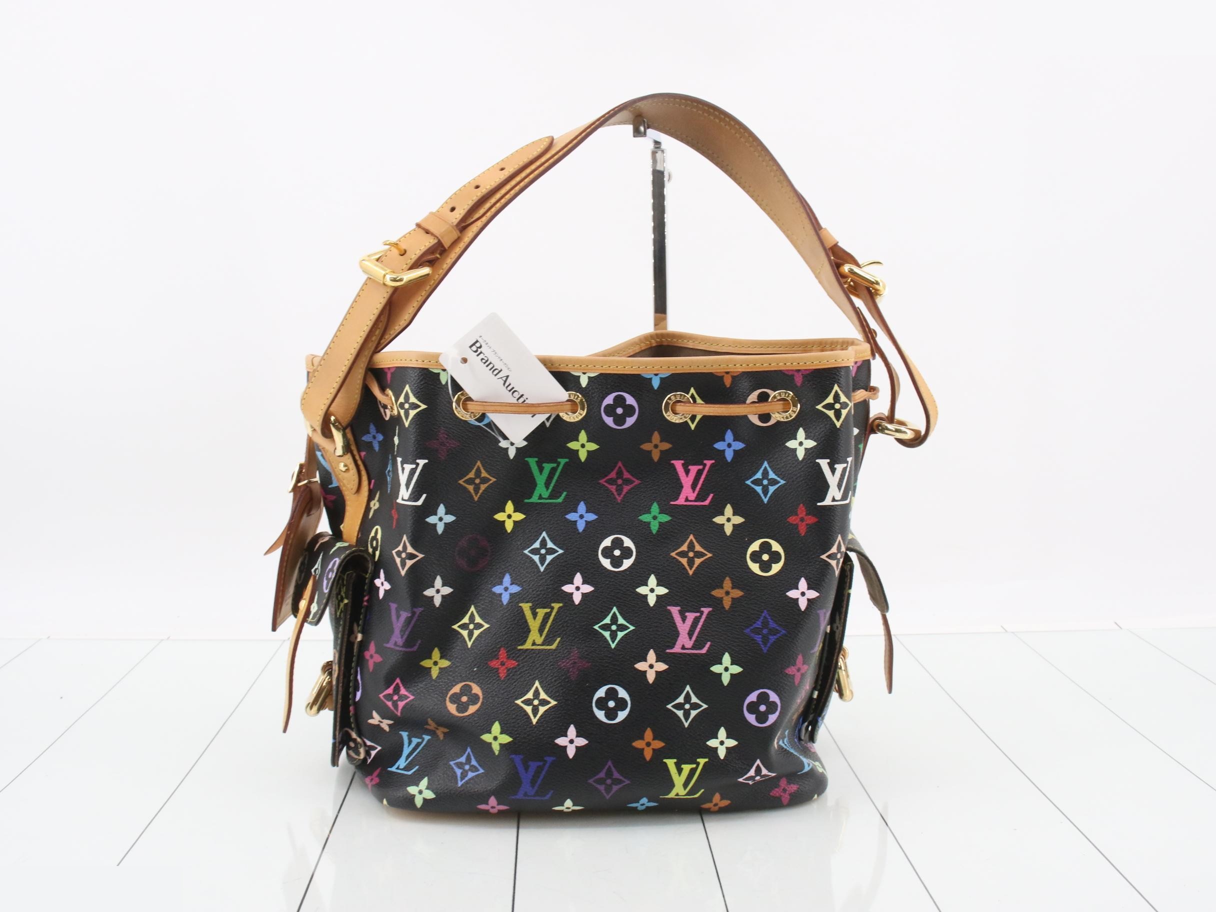 Monogram Multicolor Petit Noé Noir Shoulder Bag — view 2