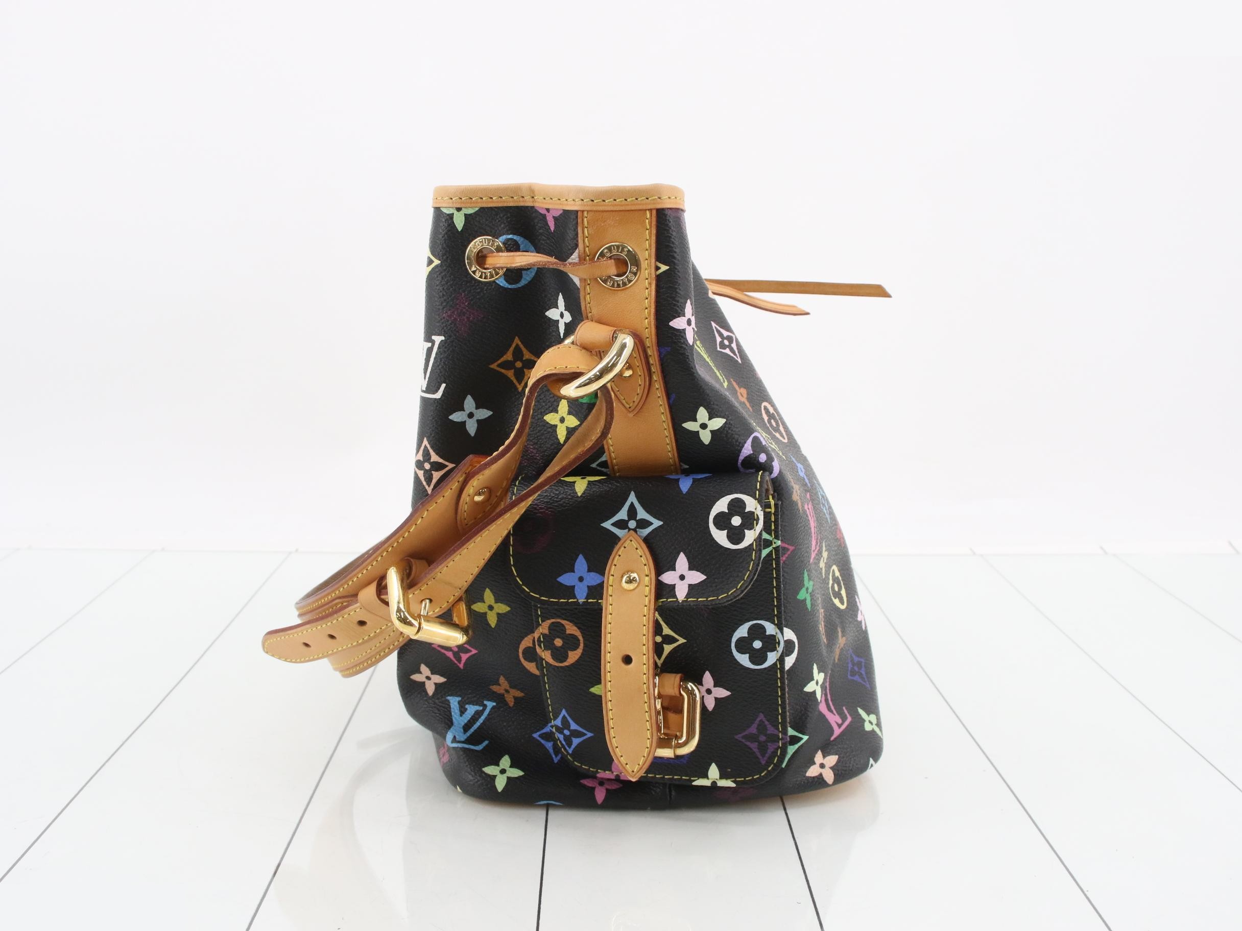 Monogram Multicolor Petit Noé Noir Shoulder Bag — view 4