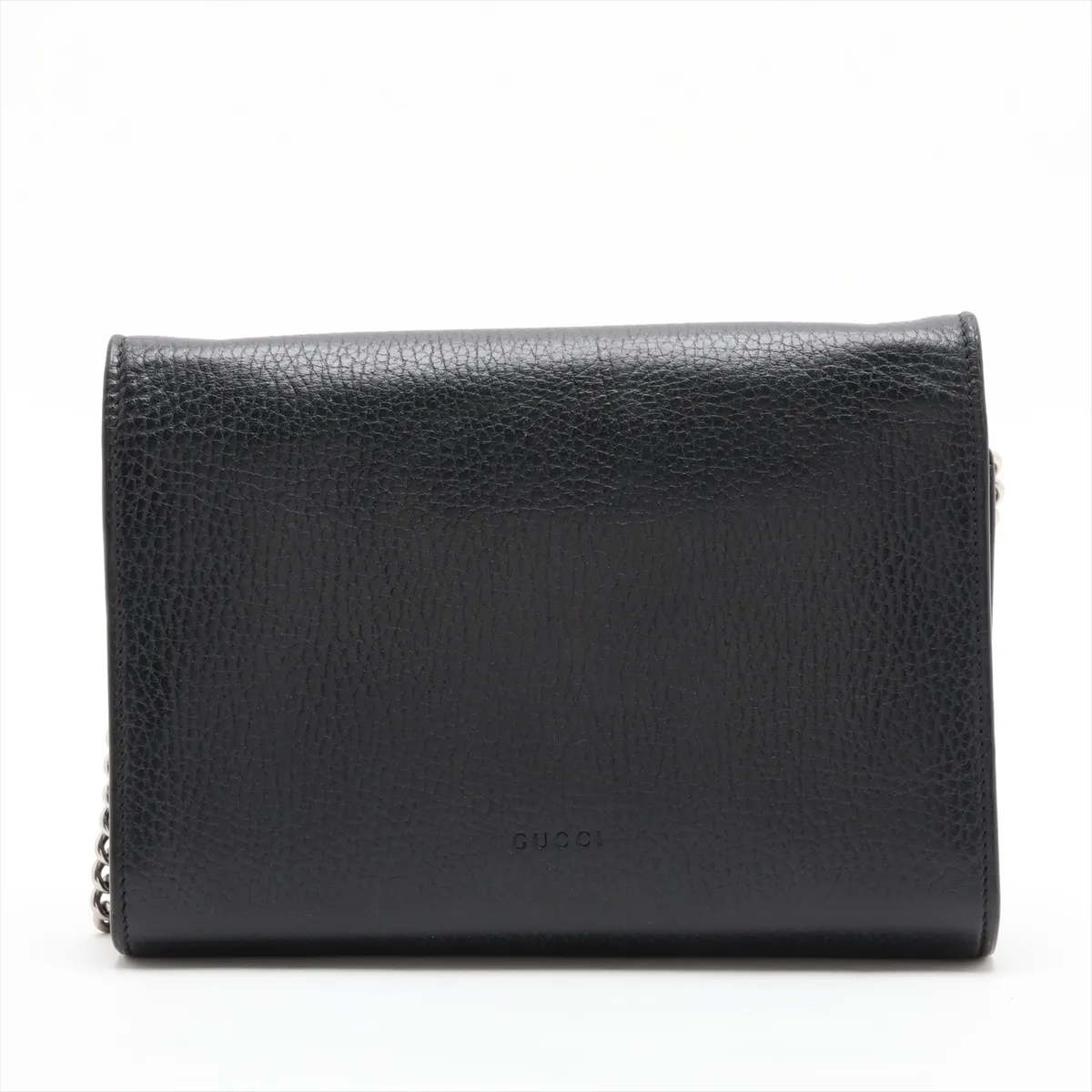 Dionysus 401231 Leather Chain Wallet, Black — view 2
