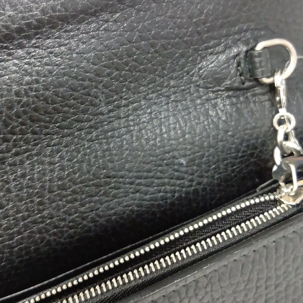Dionysus 401231 Leather Chain Wallet, Black — view 14