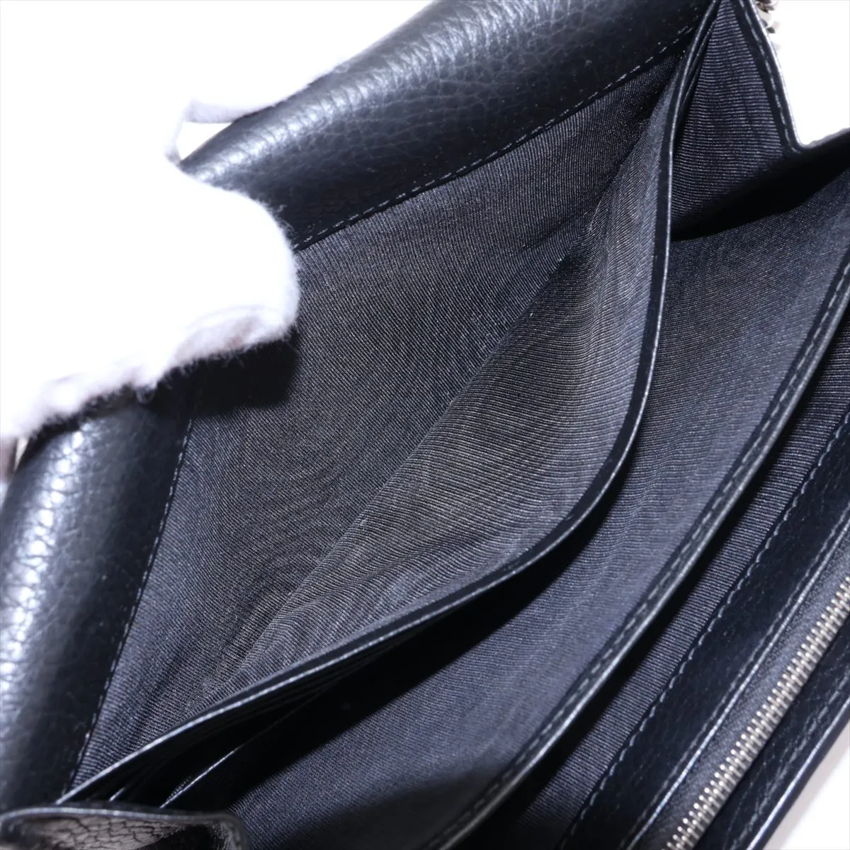 Dionysus 401231 Leather Chain Wallet, Black — view 7
