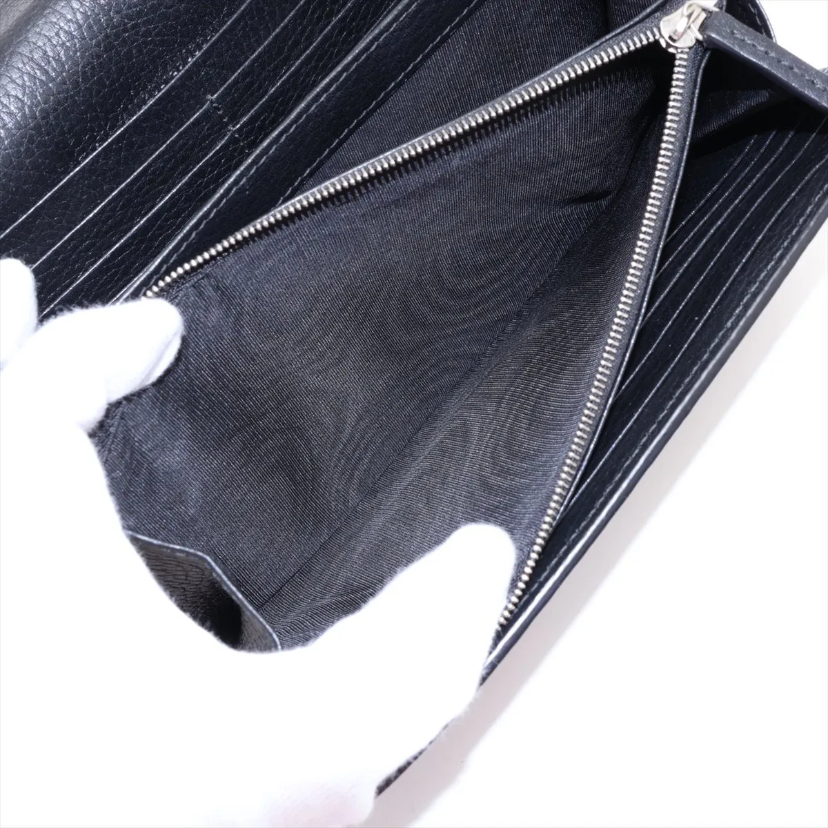 Dionysus 401231 Leather Chain Wallet, Black — view 9