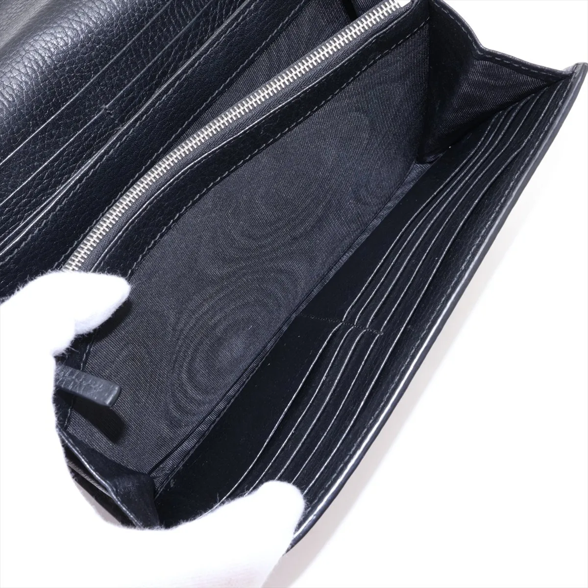 Dionysus 401231 Leather Chain Wallet, Black — view 10