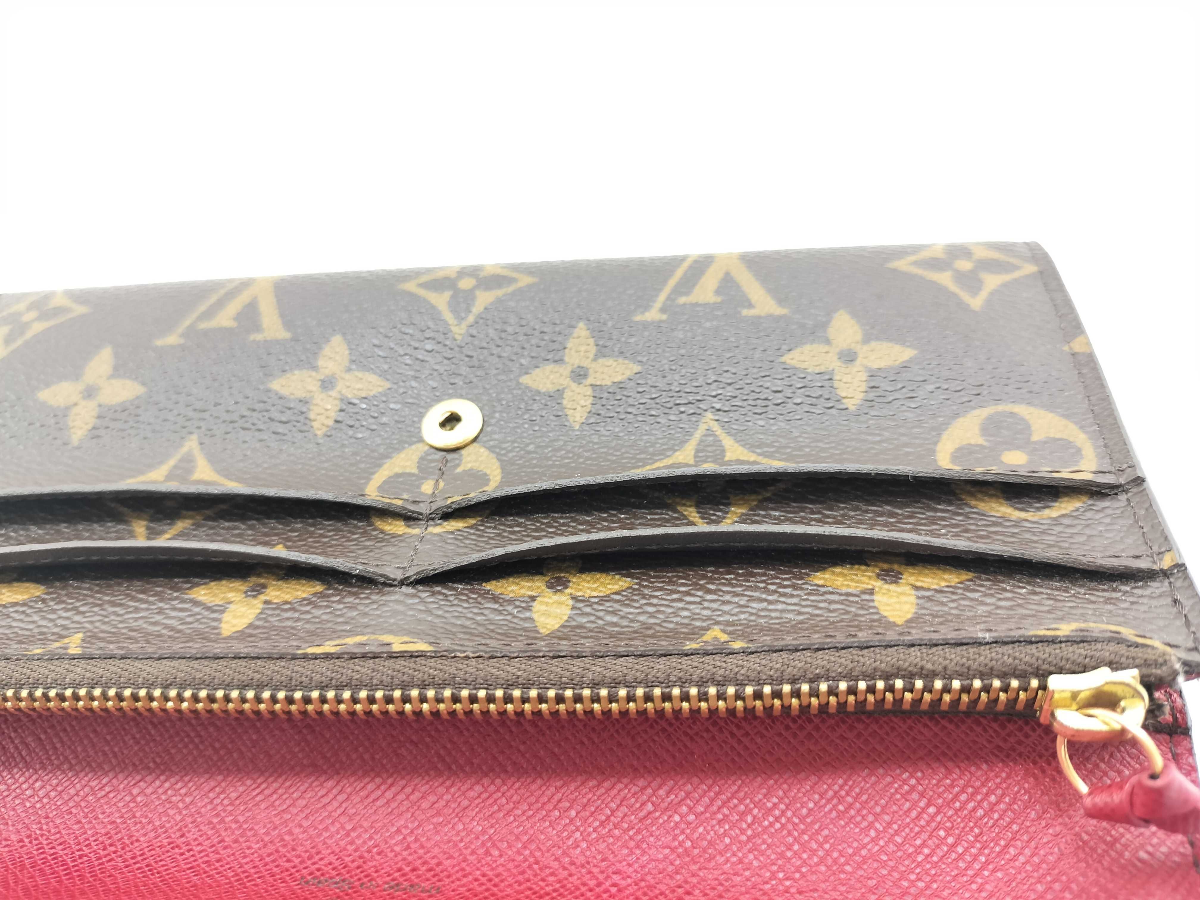 Monogram Portefeuille Emilie Fuchsia Wallet — view 12