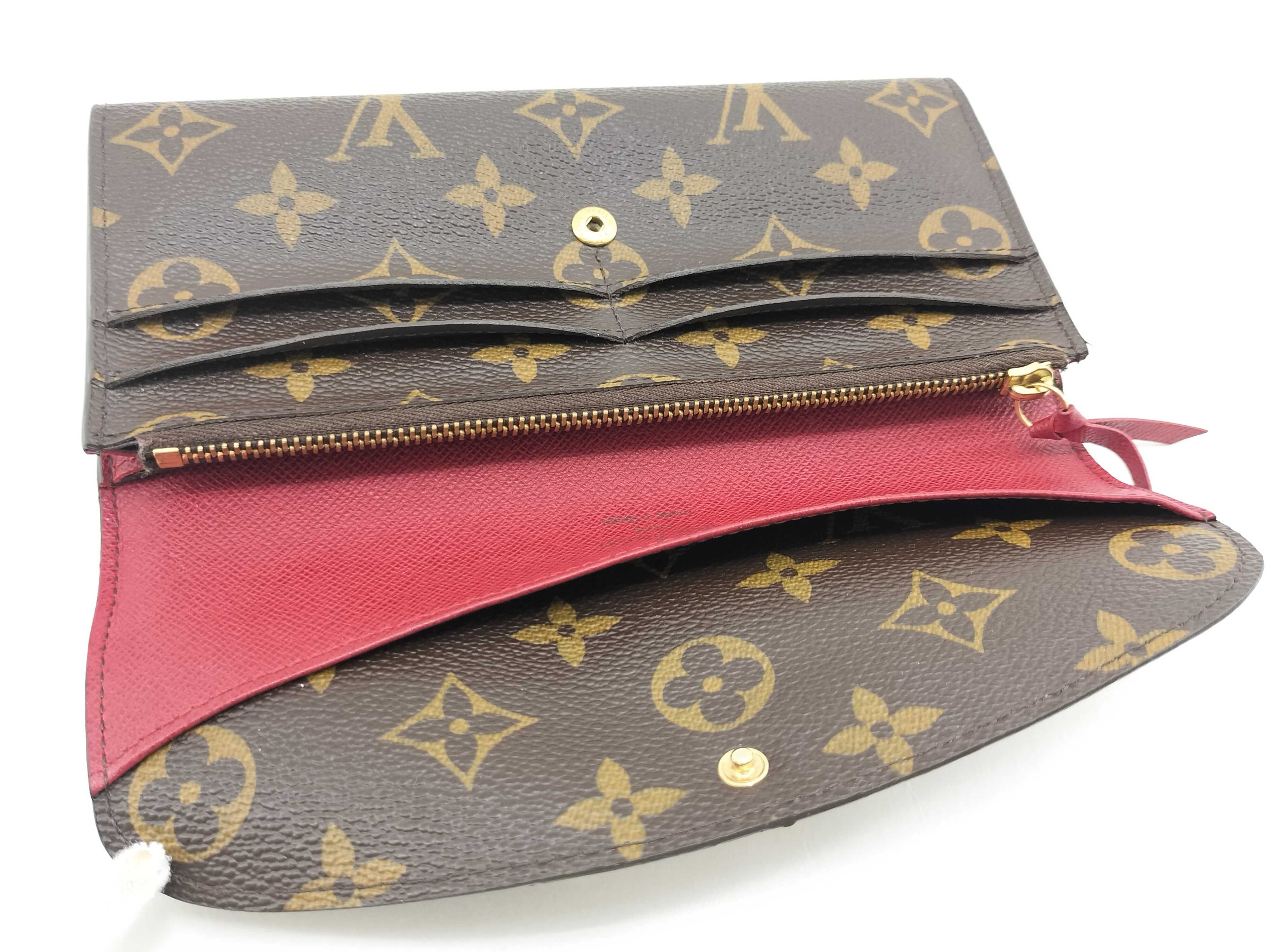 Monogram Portefeuille Emilie Fuchsia Wallet — view 9