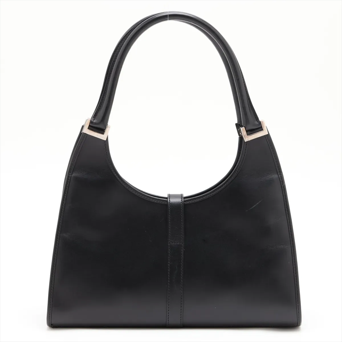 Jackie Leather Handbag, Black — view 2
