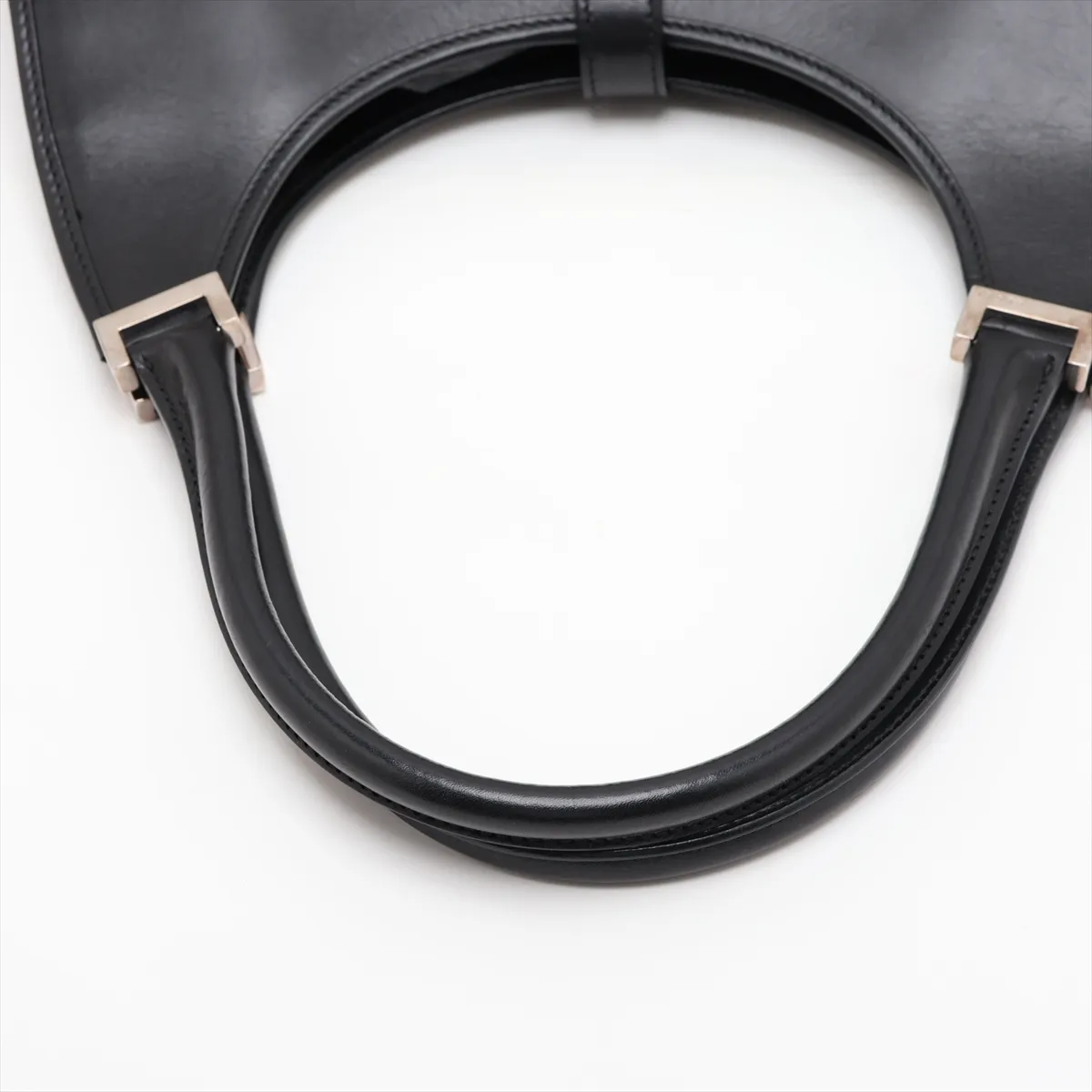 Jackie Leather Handbag, Black — view 5