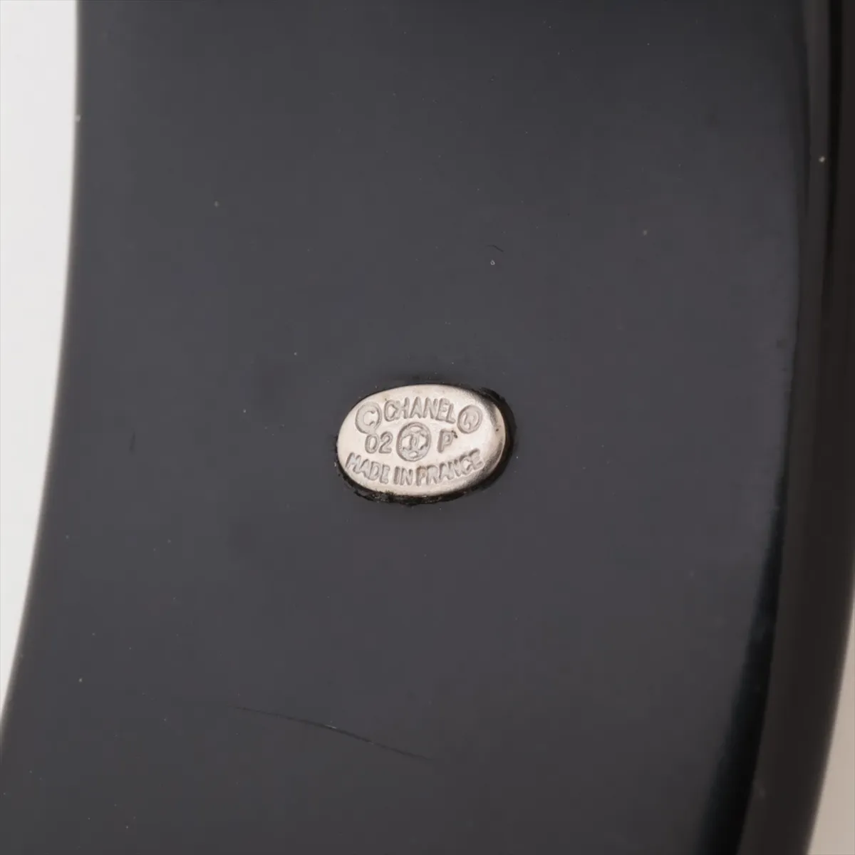 Coco Mark 02P Bangle, Plastic, Black x White. Shows signs of wear, — view 5