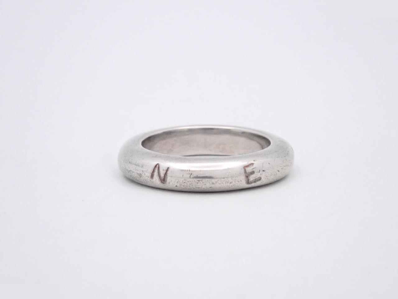 ring, logo design, sterling silver (925), 8.4g, size #14 — view 2