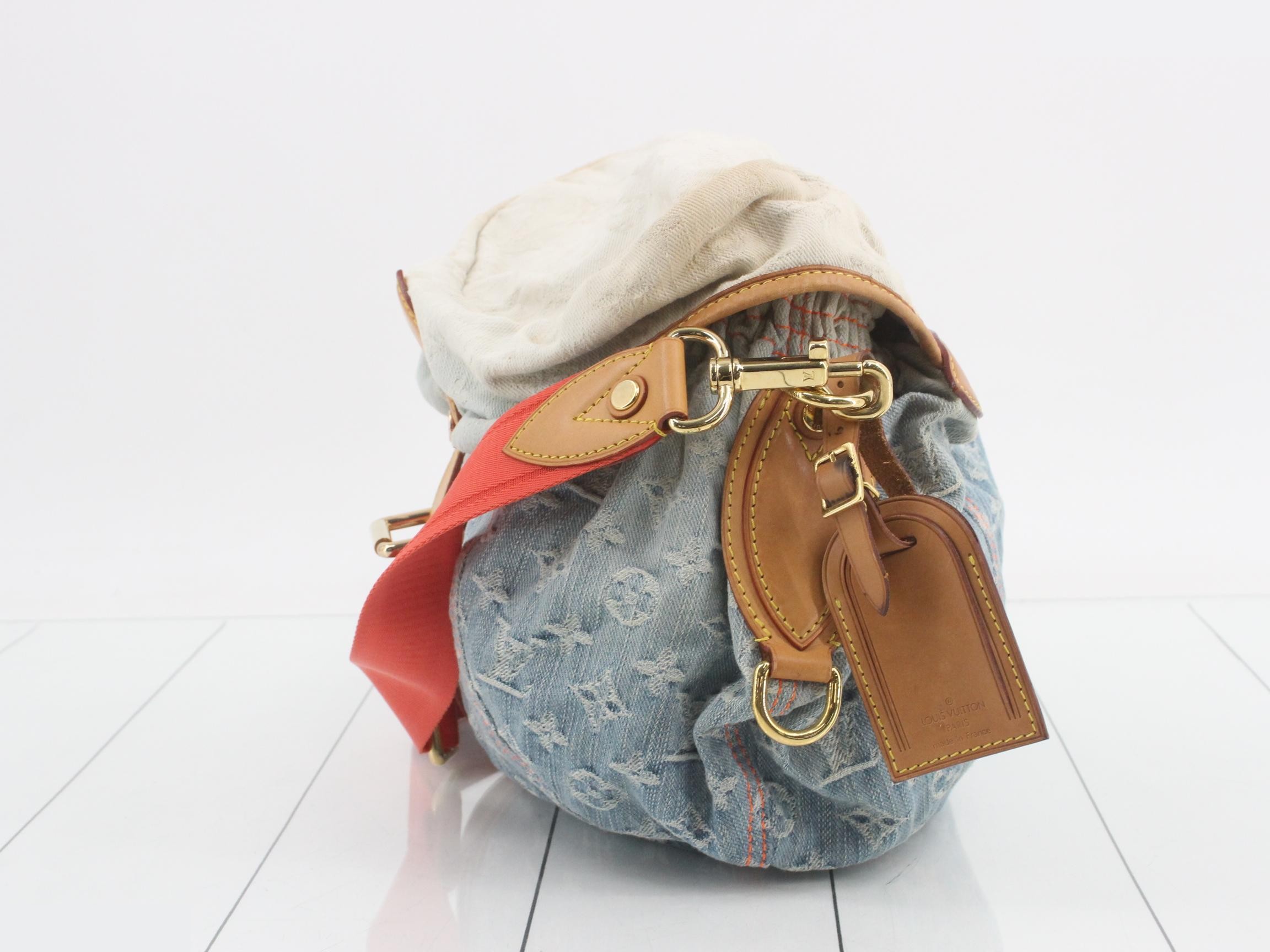 Monogram Denim Sunshine Shoulder Bag — view 3