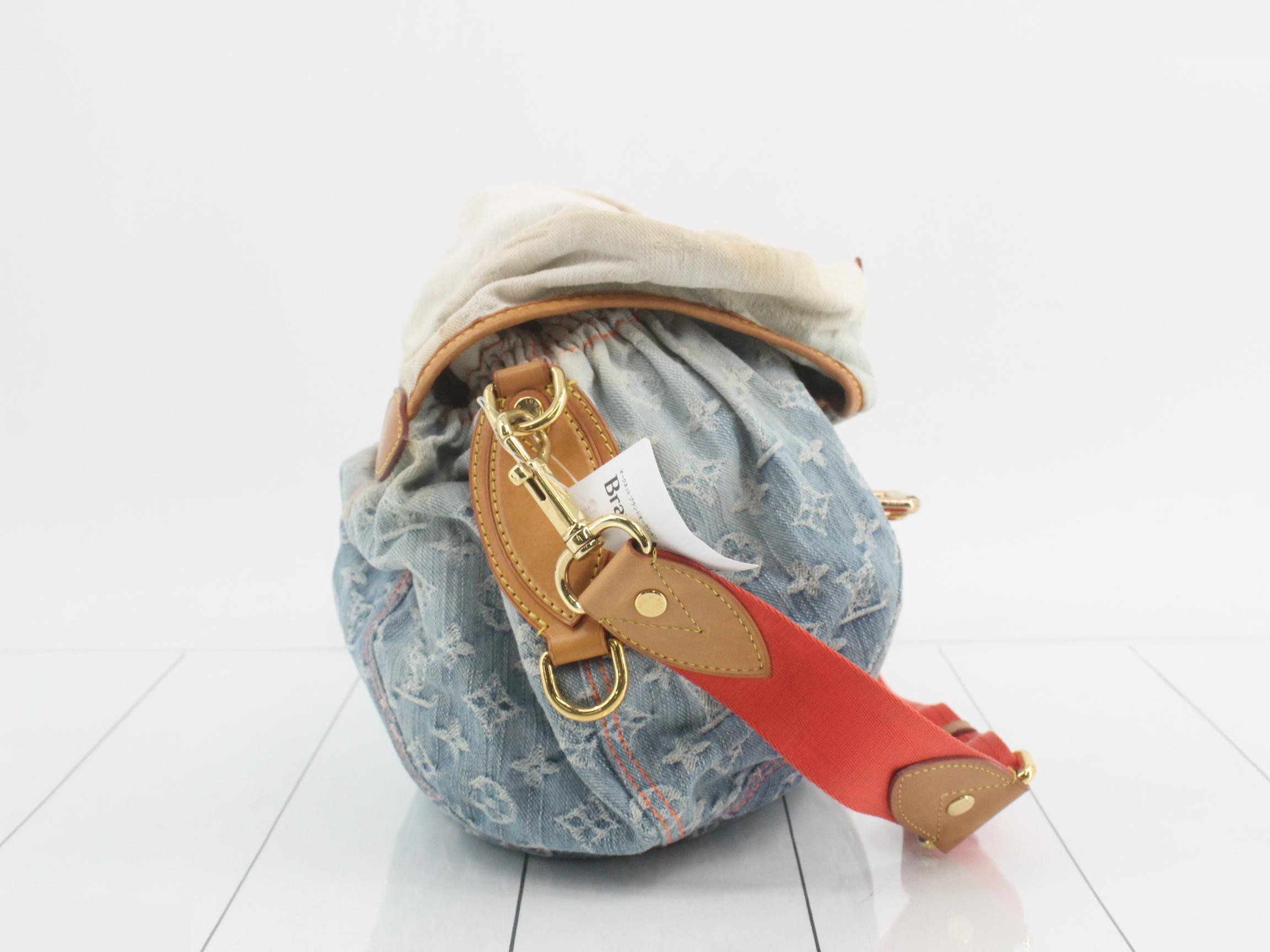 Monogram Denim Sunshine Shoulder Bag — view 4