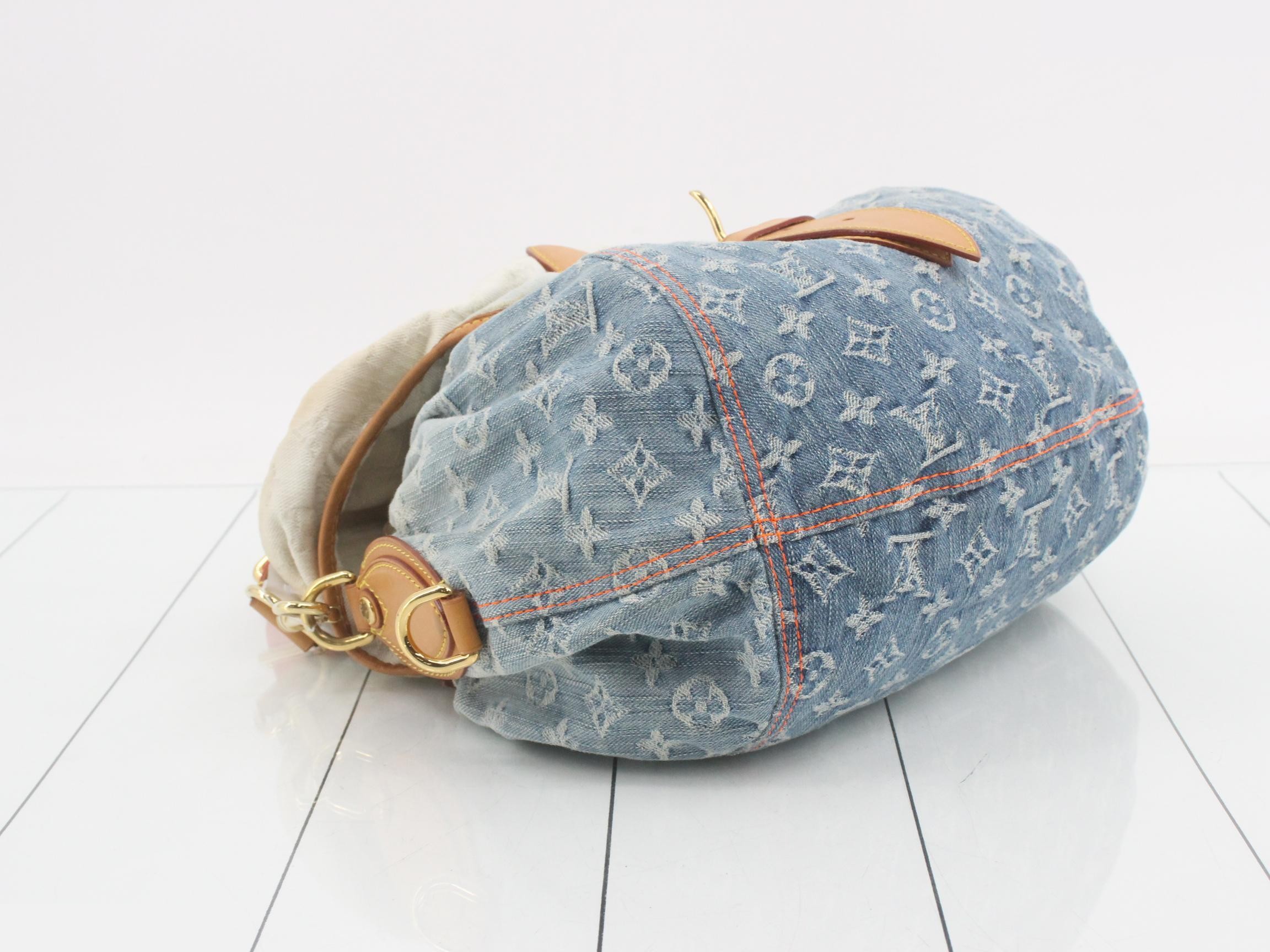 Monogram Denim Sunshine Shoulder Bag — view 5