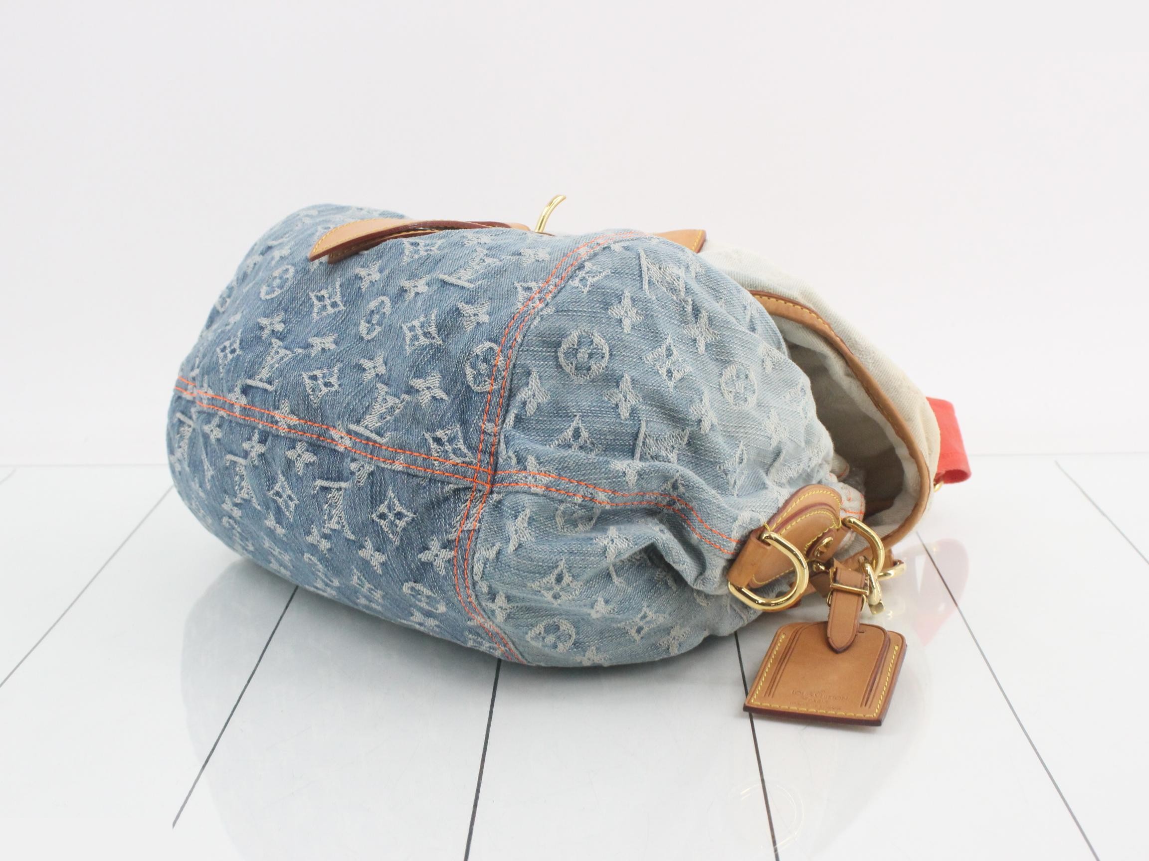 Monogram Denim Sunshine Shoulder Bag — view 6